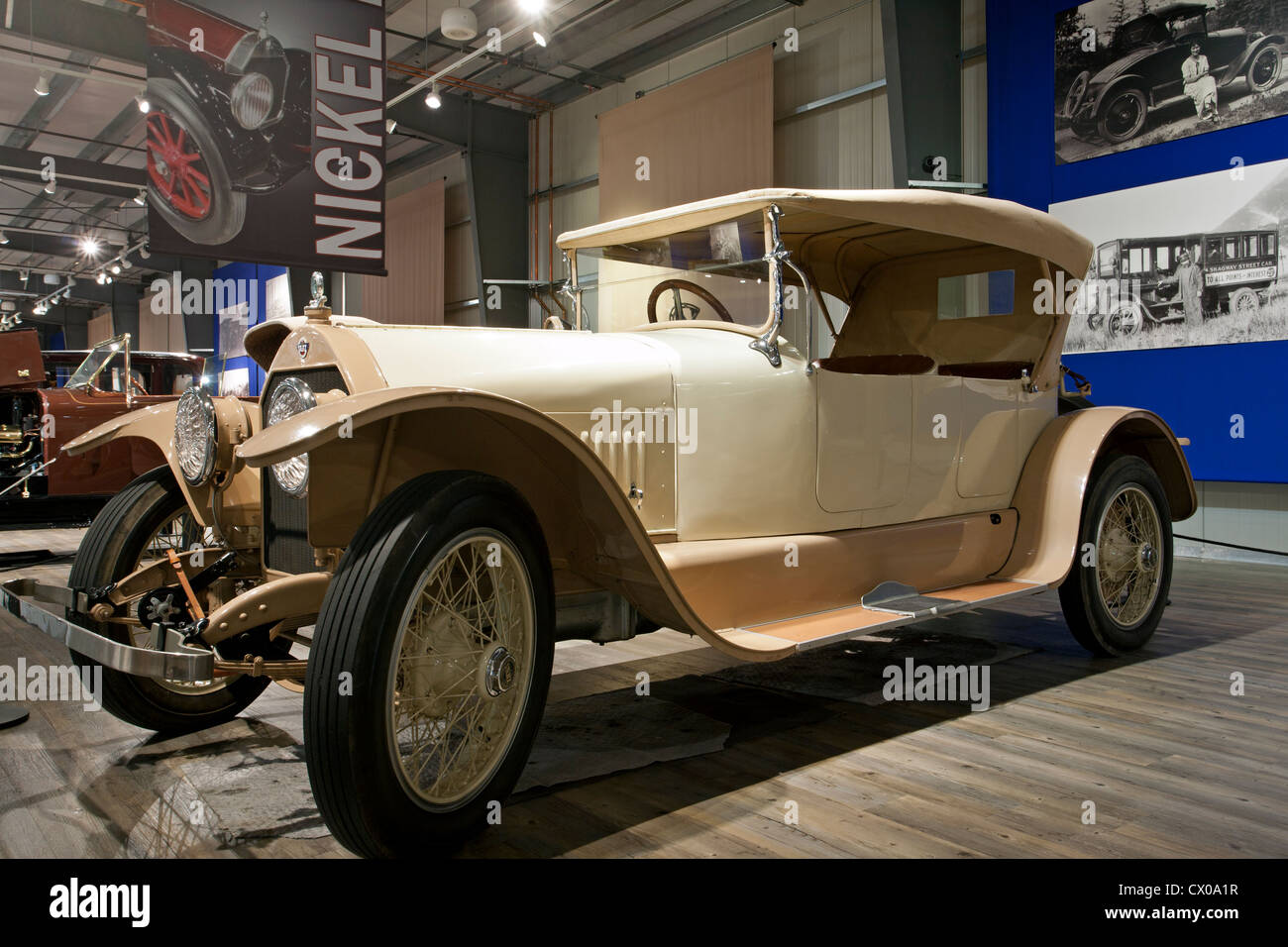 1918 Stutz series S Bulldog Special. Fountainhead Antique Auto Museum. Fairbanks. Alaska. USA Stock Photo