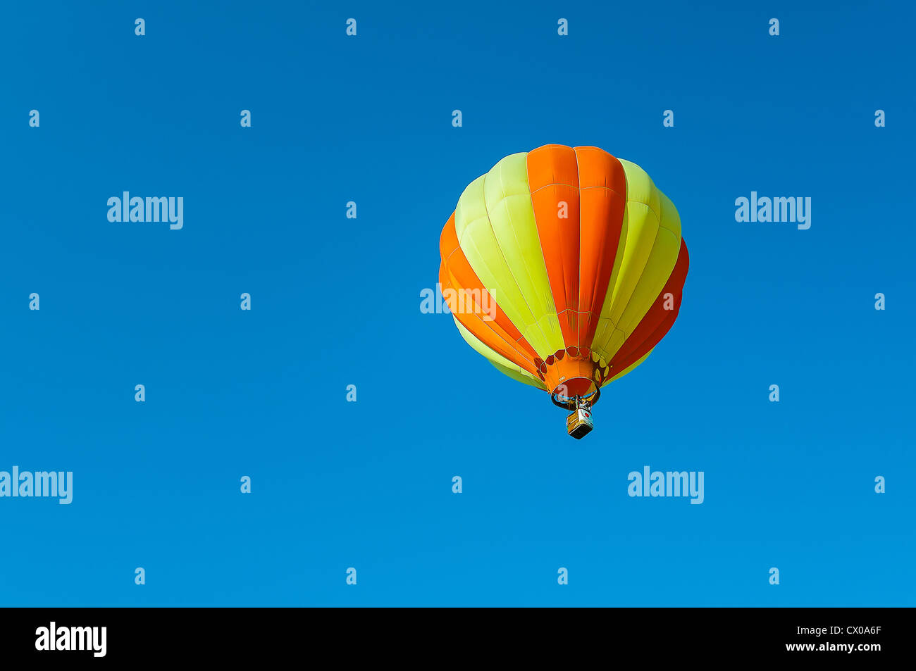 Colorful fancy Balloon floating in the blue sky Stock Photo - Alamy