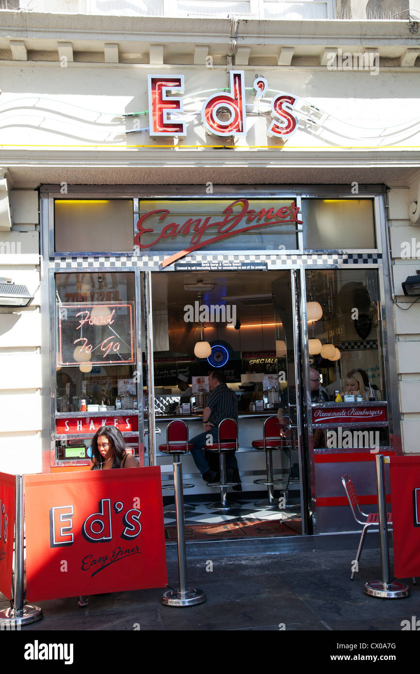 Eds easy diner american restaurant hires stock photography and images