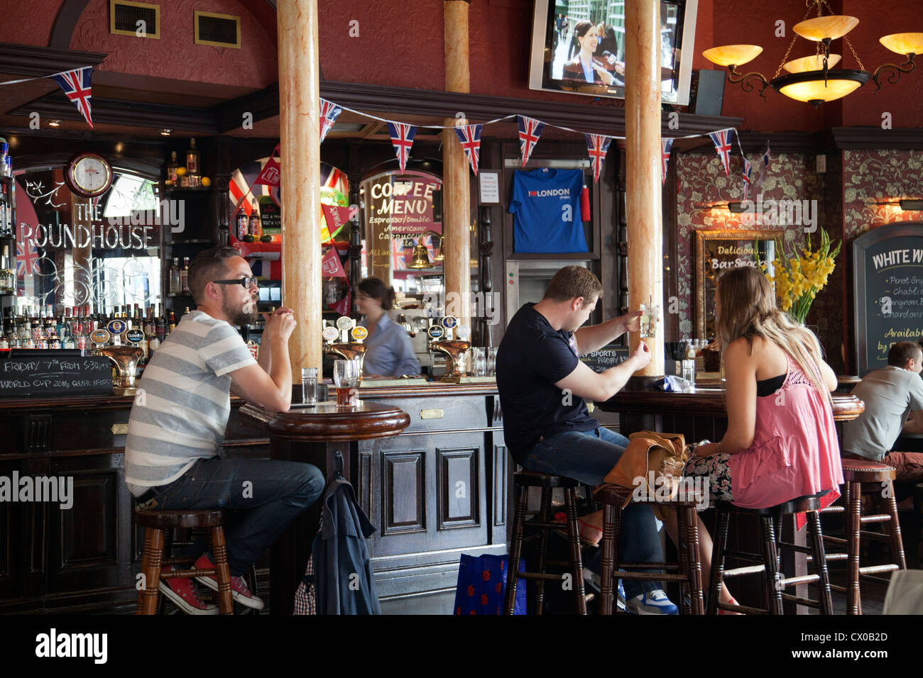 The Roundhouse Pub on Garrick Street in Covent Garden London UK Stock