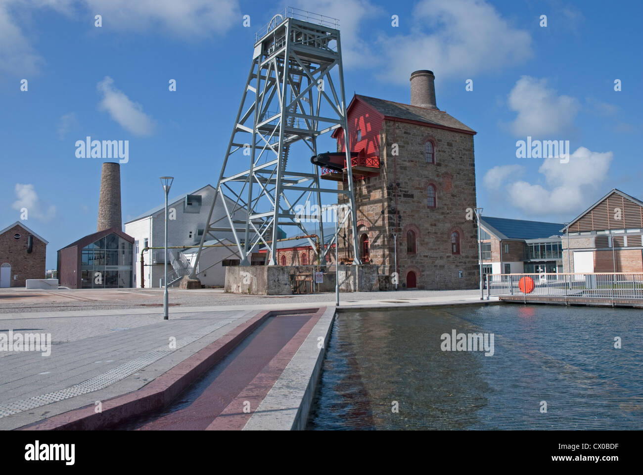 Pumping Engine House - Heartlands, a World Heritage Site at Pool near Camborne & Redruth, west Cornwall, south west England, UK Stock Photo