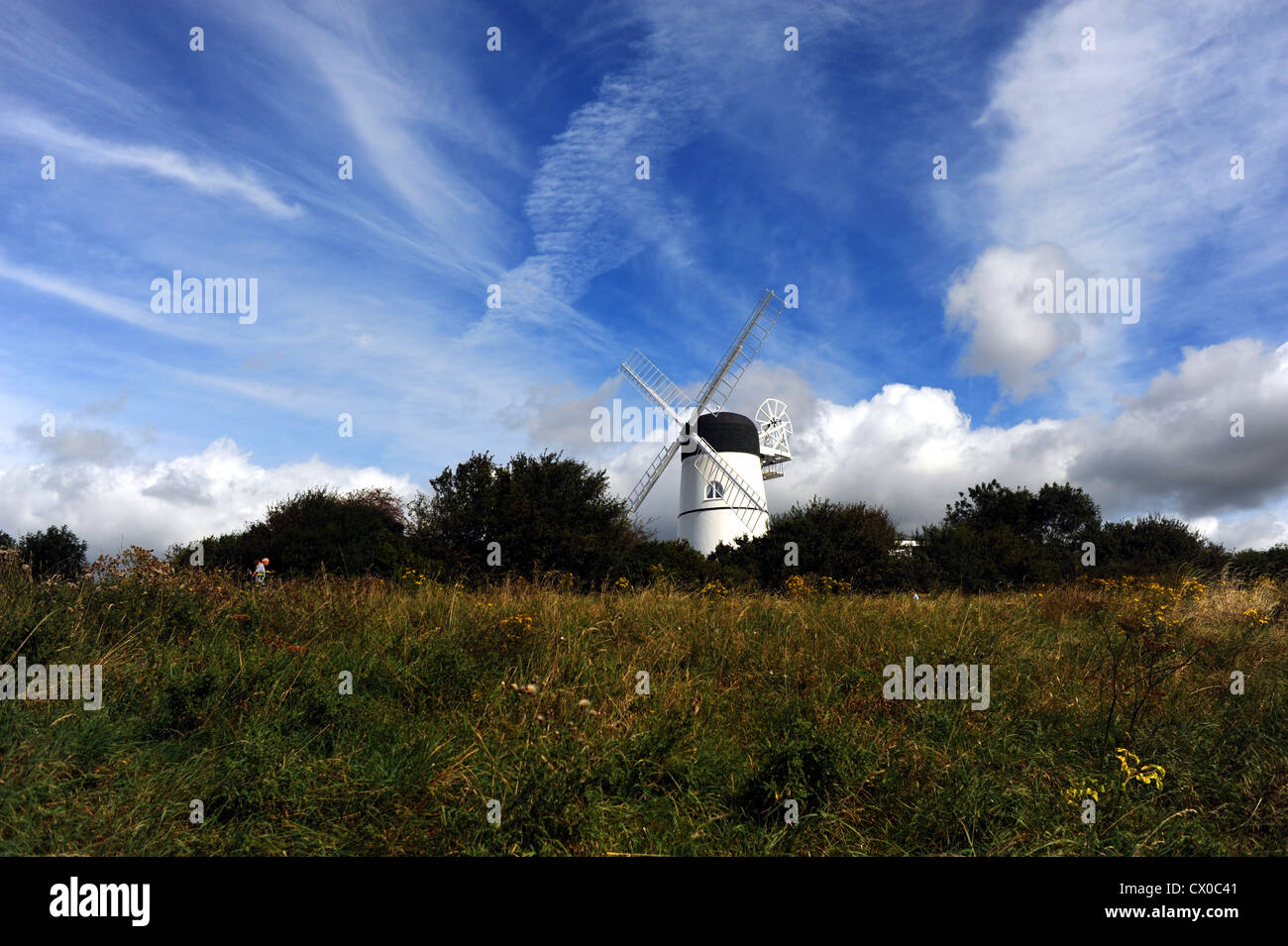 Patcham Windmill at Green Ridge in Brighton which has been converted into a house Stock Photo