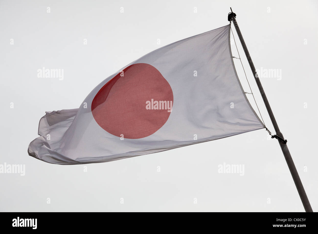 Japanese national flag Stock Photo