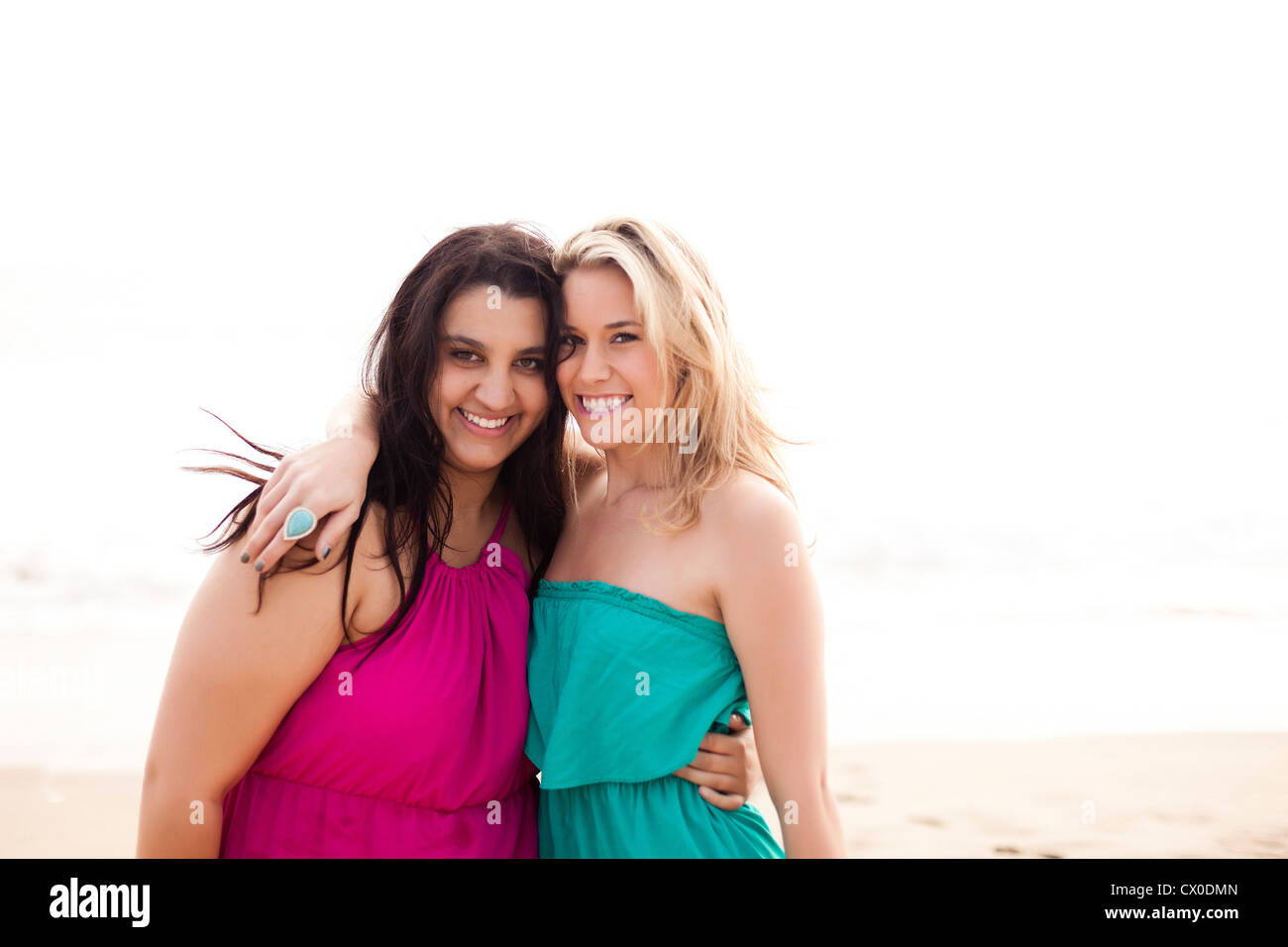 Two Young Women On A Beach High Resolution Stock Photography and Images ...