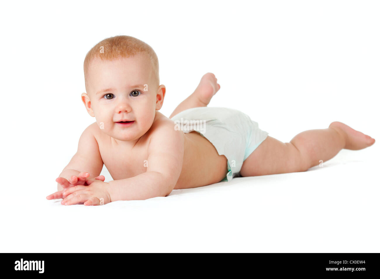 Toddler girl diaper hires stock photography and images Alamy