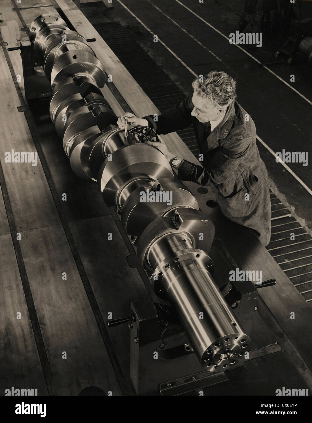 Marine Crankshaft Final Checking Dimensions British Steel Corporation