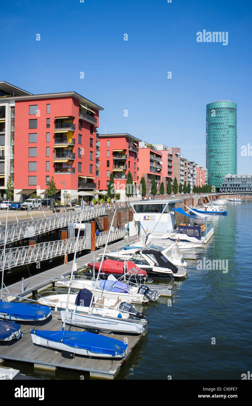 View of Westhafen waterfront hi-res stock photography and images - Alamy