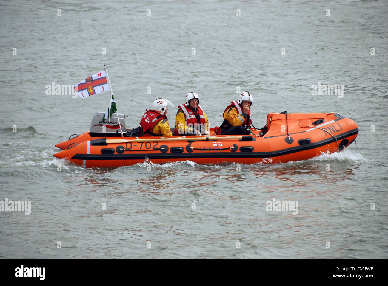 The RNLI DClass Lifeboat in the River Dart Stock Photo Alamy
