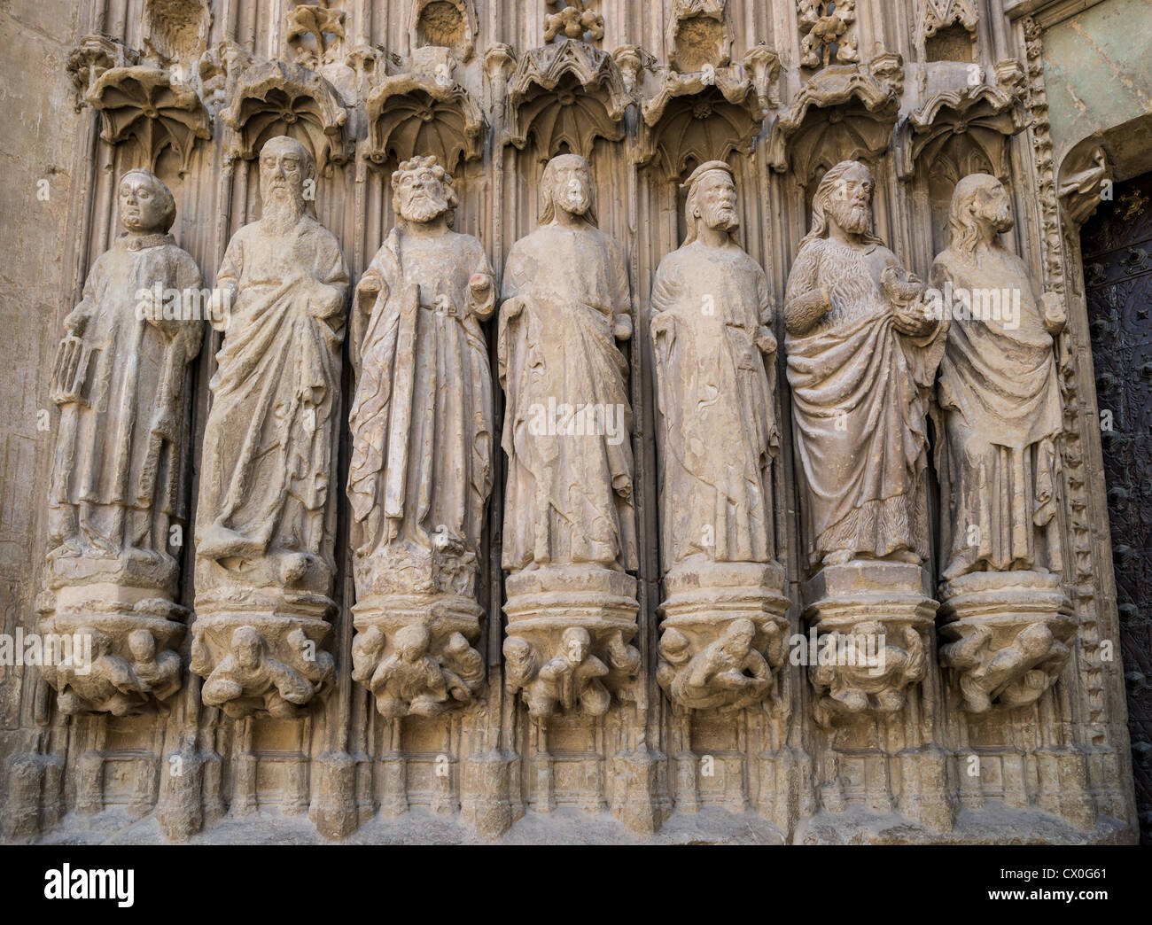 Detail of a portal of the Catedral de la Transfiguración del Señor