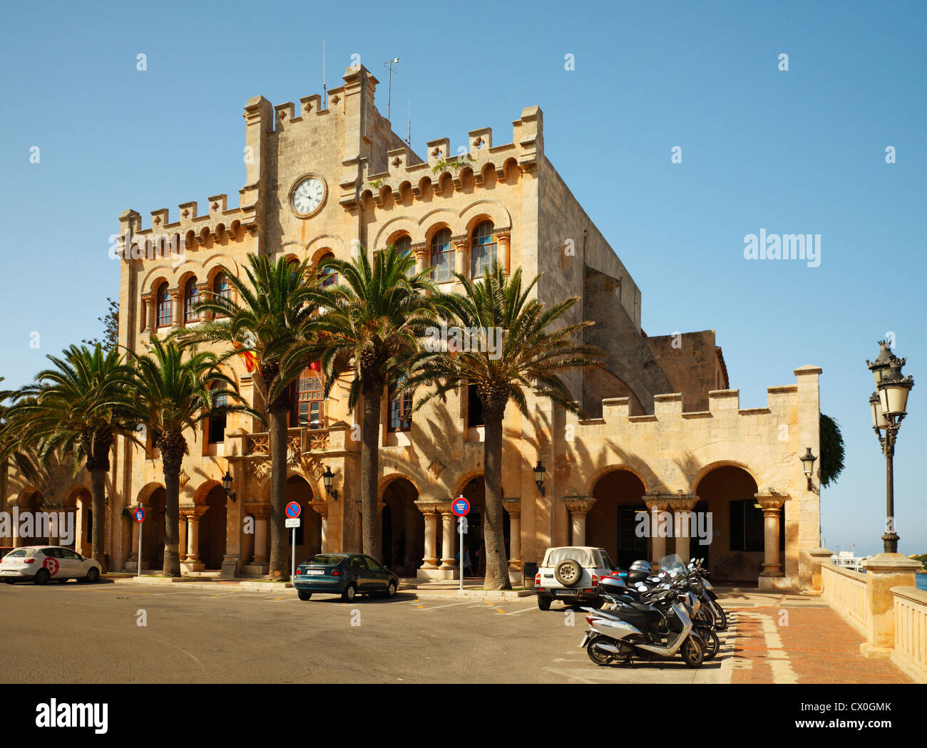 The Town hall, Ciutadella, Menorca. Stock Photo