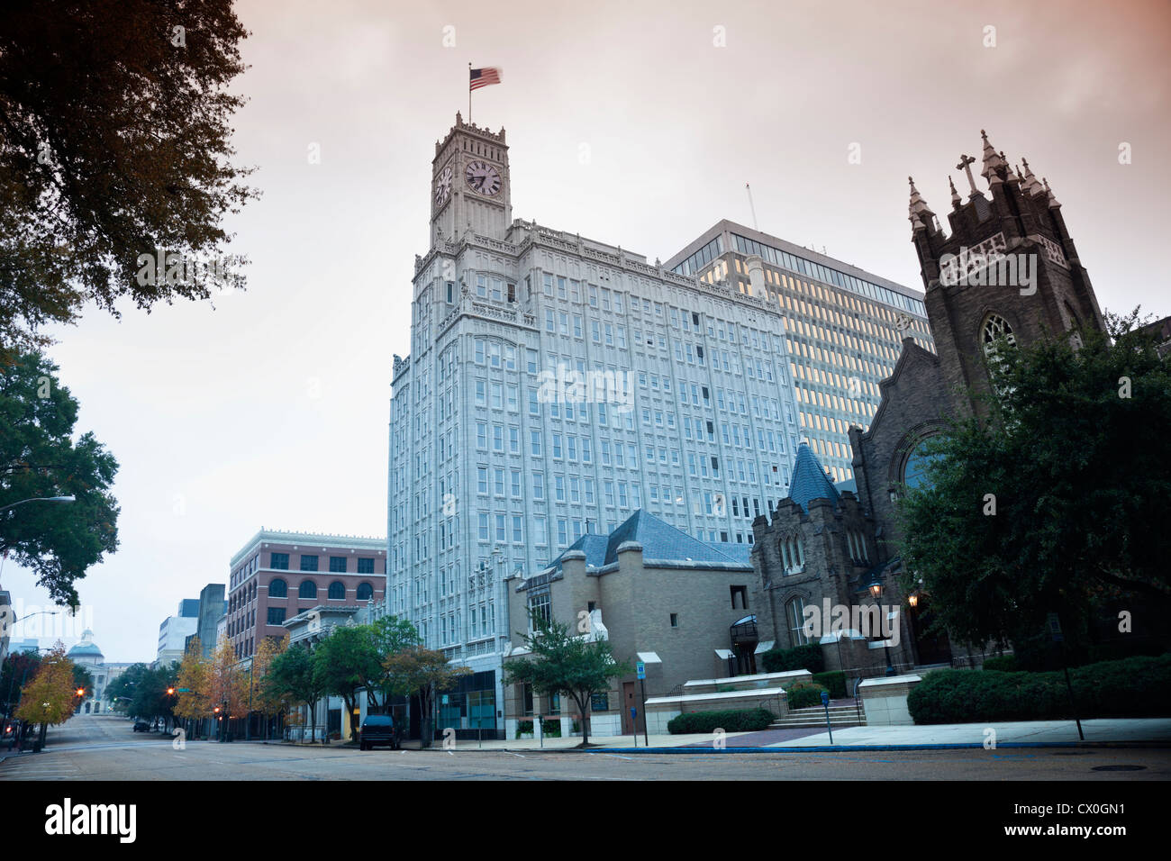 Downtown of Jackson, Mississippi Stock Photo Alamy