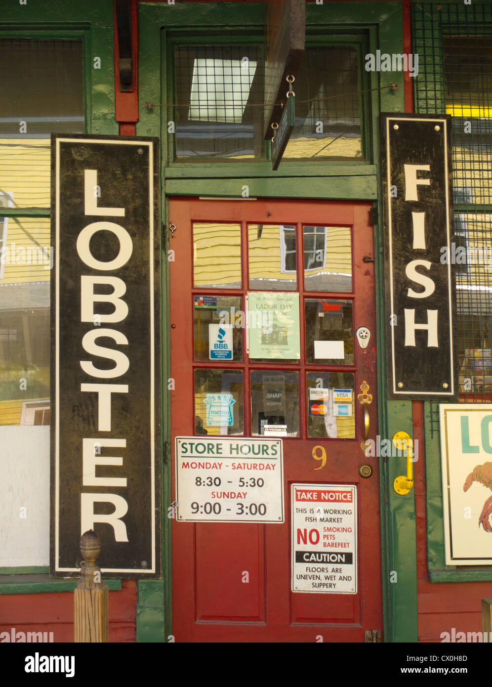 Harbor Fish Market in Portland Maine Stock Photo Alamy