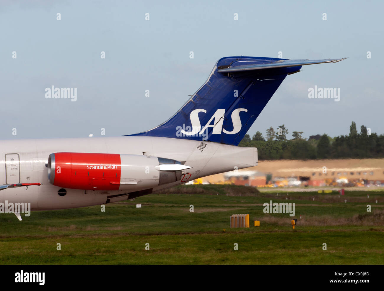 SAS McDonnell Douglas MD81 aircraft Stock Photo