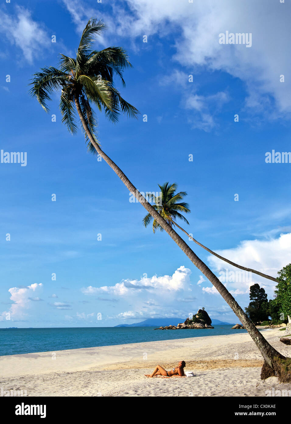 8153. Love Island Beach, Penang, Malaysia Stock Photo