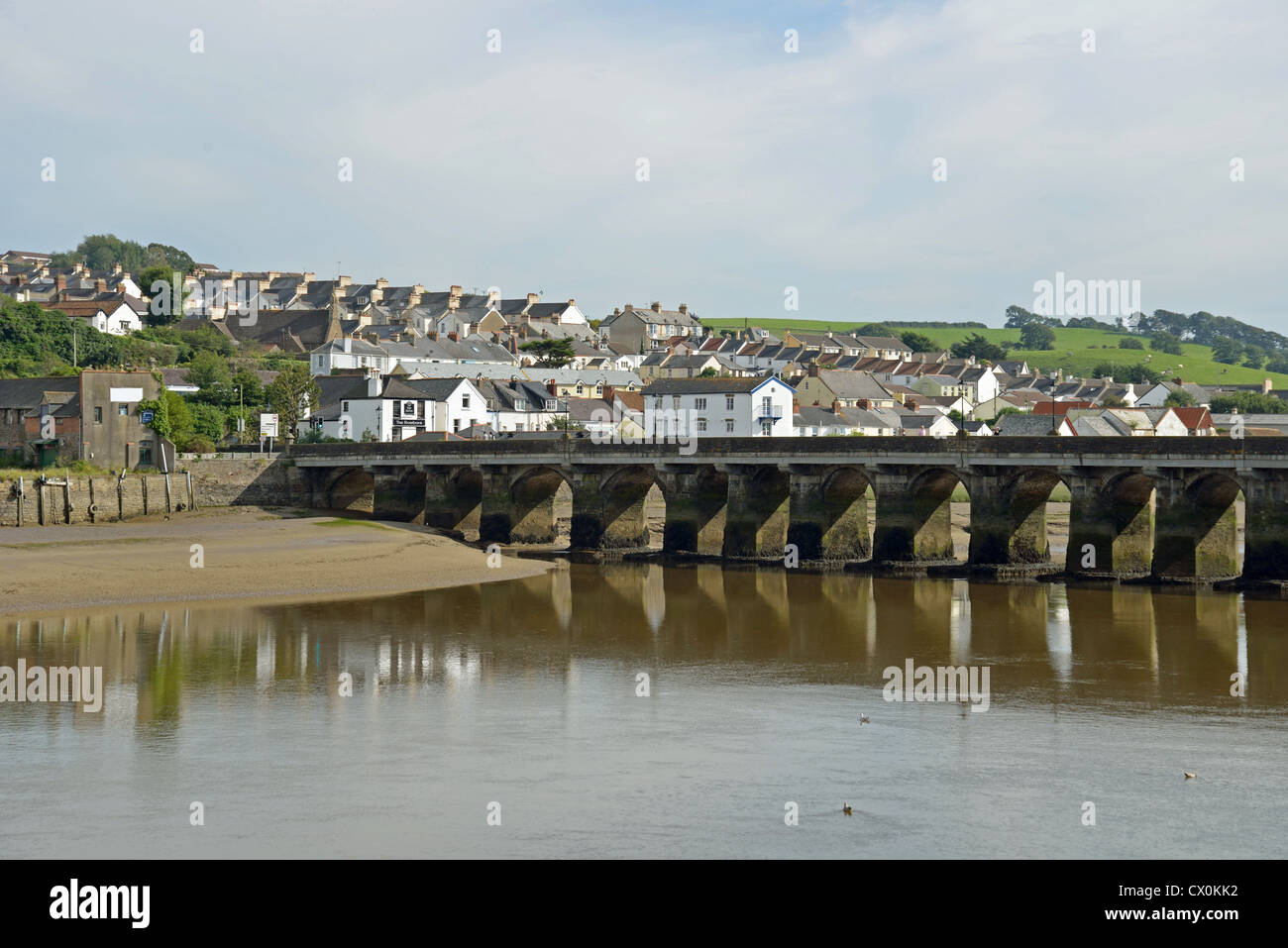 Old Bideford Bridge, Bideford, Devon, England, United Kingdom Stock Photo