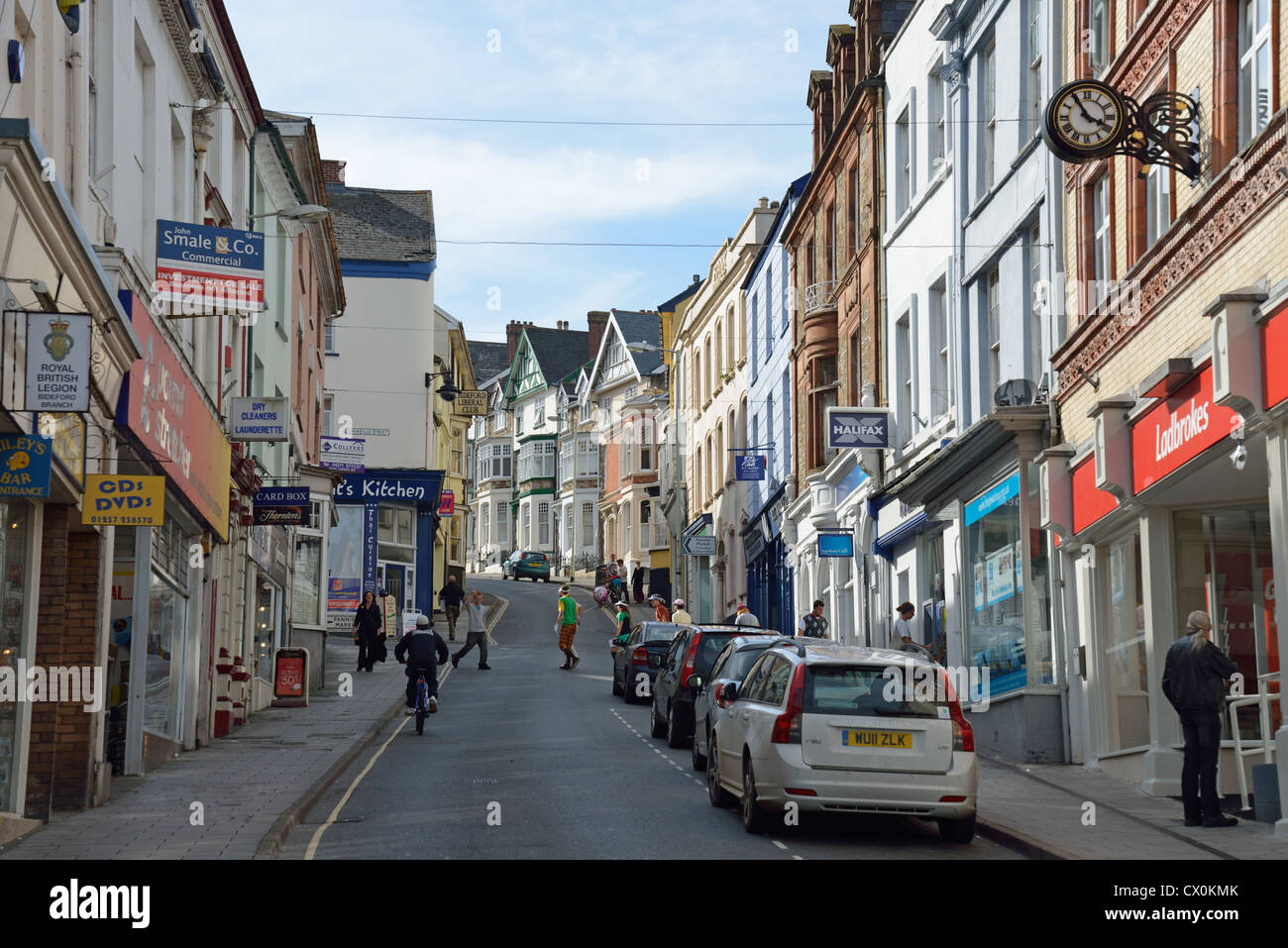 High Street, Bideford, Devon, England, United Kingdom Stock Photo Alamy