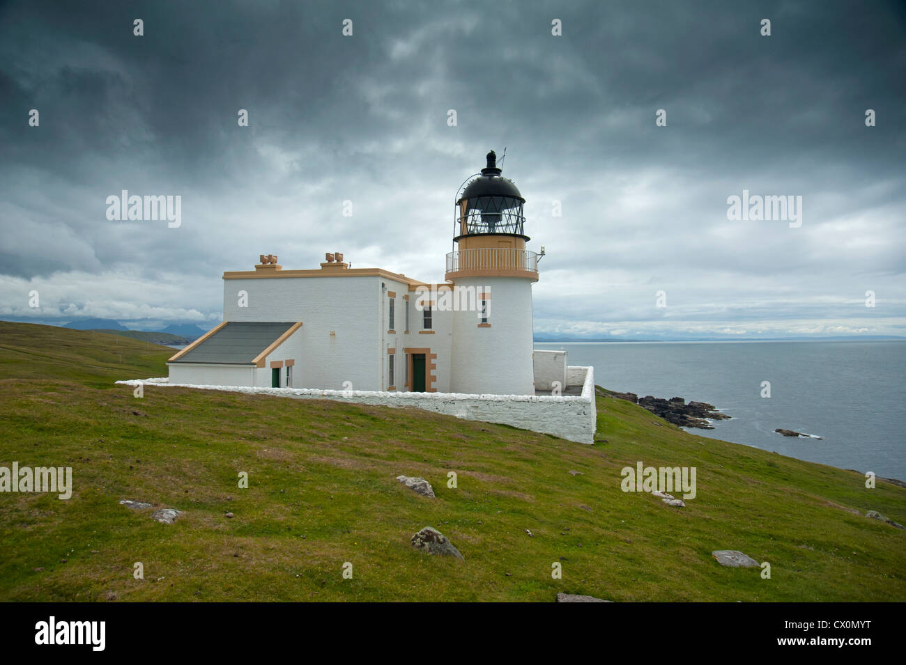 Stoer Head Lighthouse, Clashmore. Raffin. Sutherland, Scotland.  SCO 8394 Stock Photo