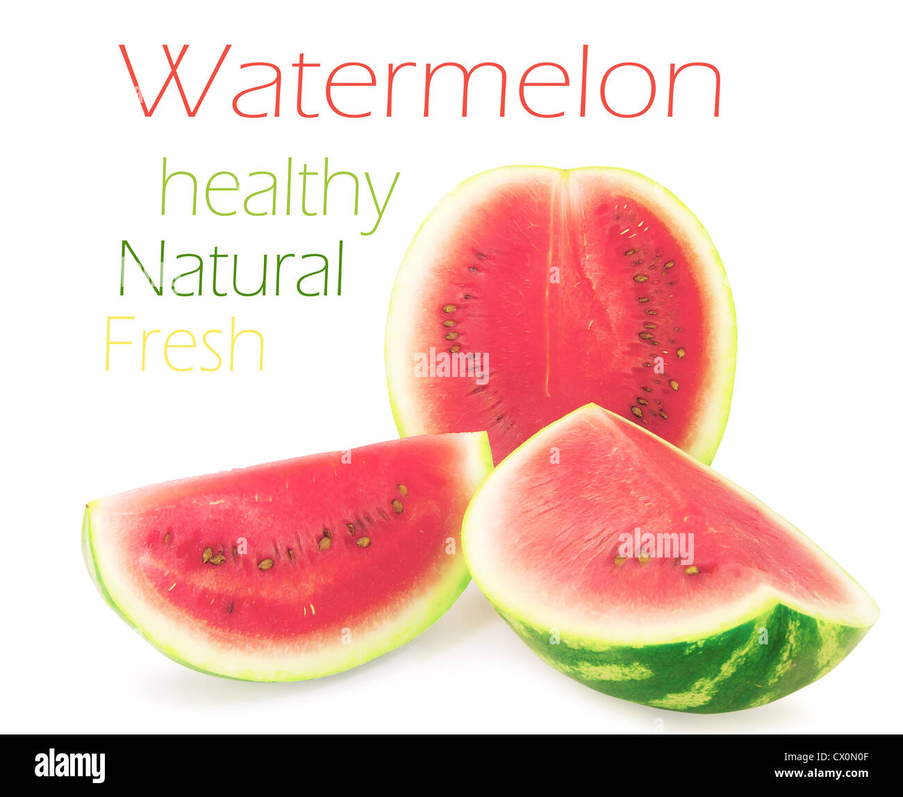 Watermelon isolated on white background Stock Photo - Alamy
