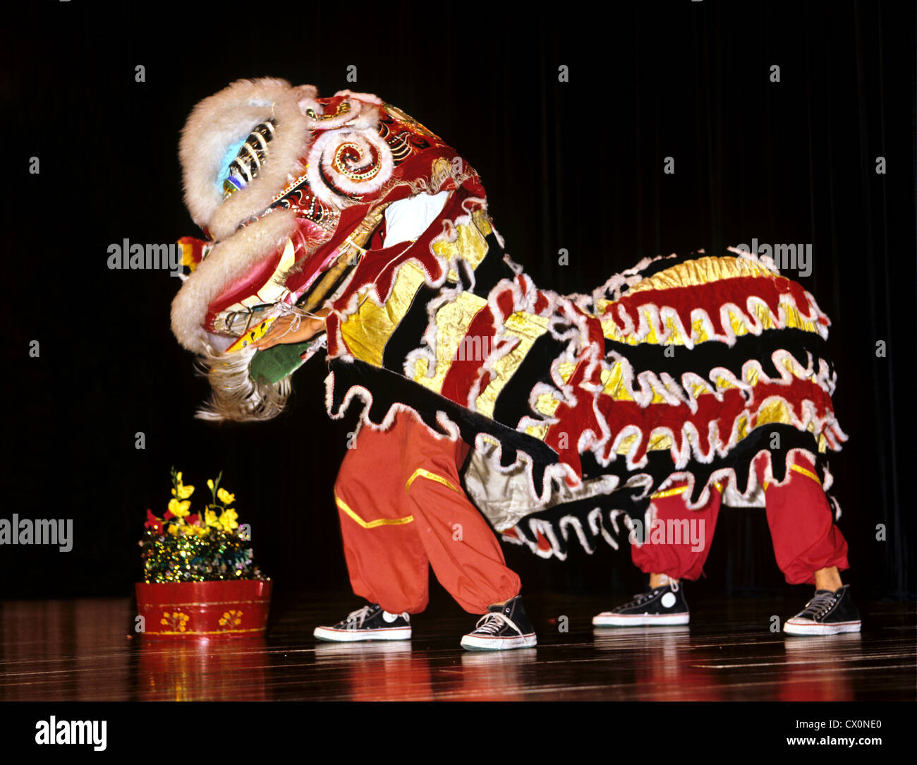 8230. Dragon Dance, Cultural Show, Singapore Stock Photo