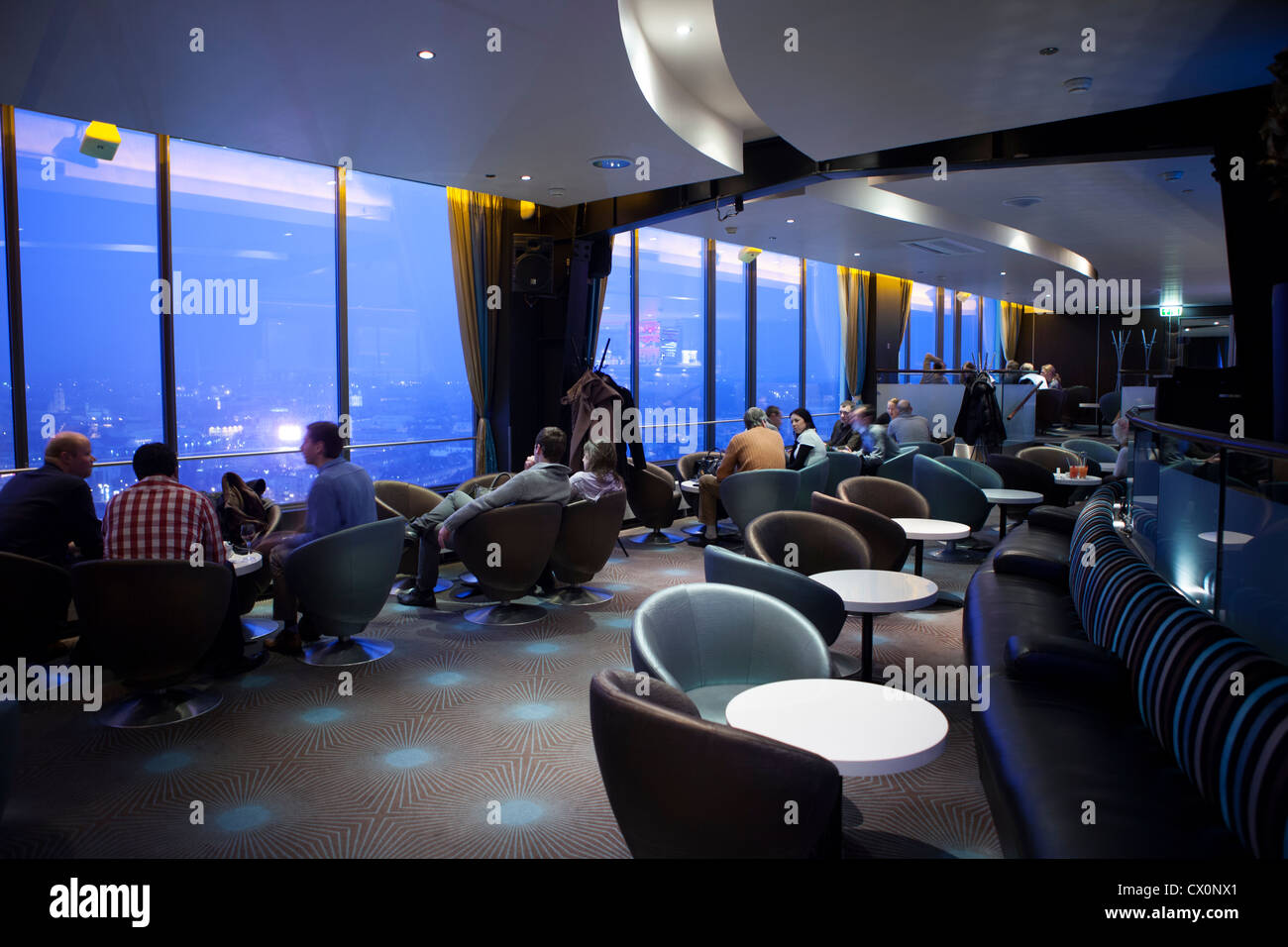 Sky bar Radisson BLU hotel Vilnius Lithuania Stock Photo Alamy