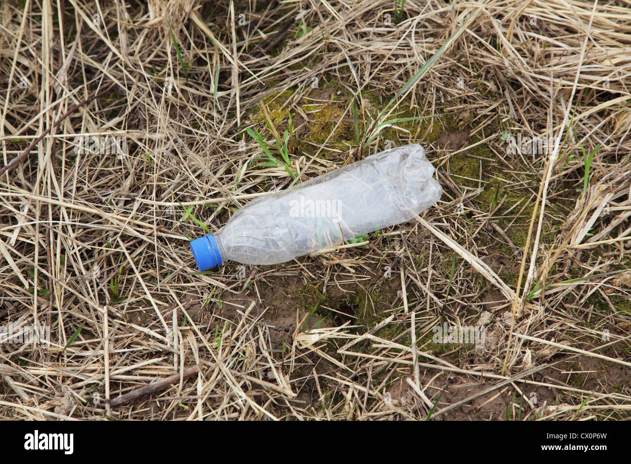 garbage, empty plastic bottle on the ground Stock Photo Alamy