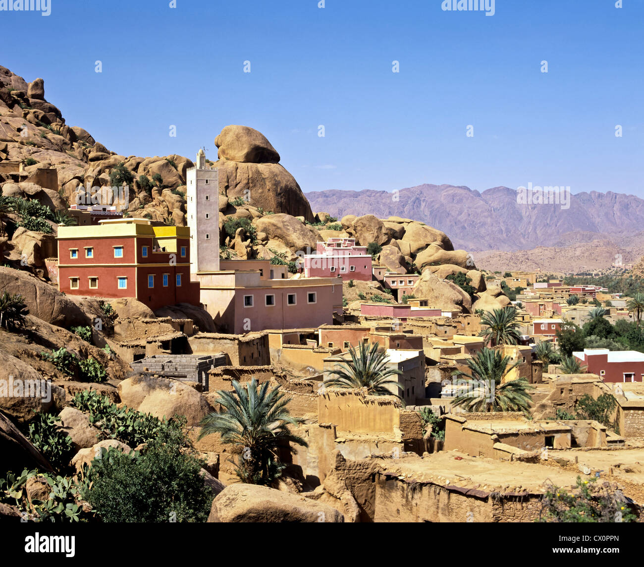 8271. Tafraout, Anti Atlas Mountains, Morocco Stock Photo