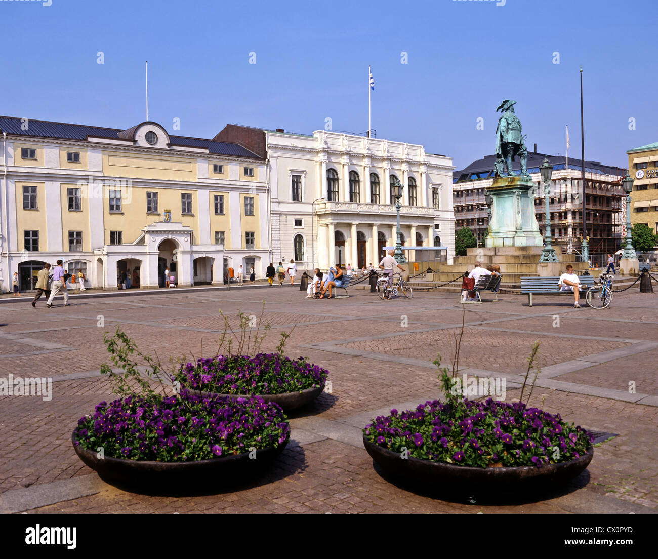 8277. Town Hall & Town Square, Goteborg, Sweden, Europe Stock Photo
