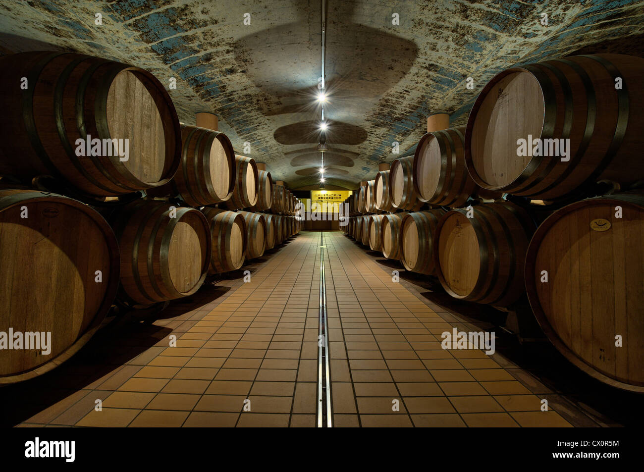 Beautiful Italian wine cellar Stock Photo Alamy