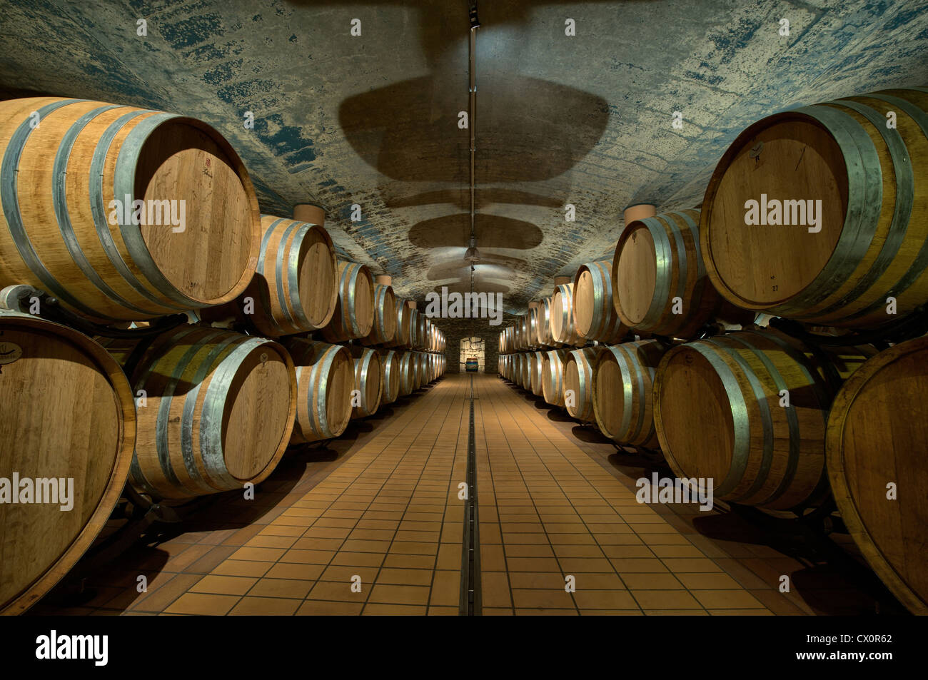 Beautiful Italian wine cellar Stock Photo Alamy