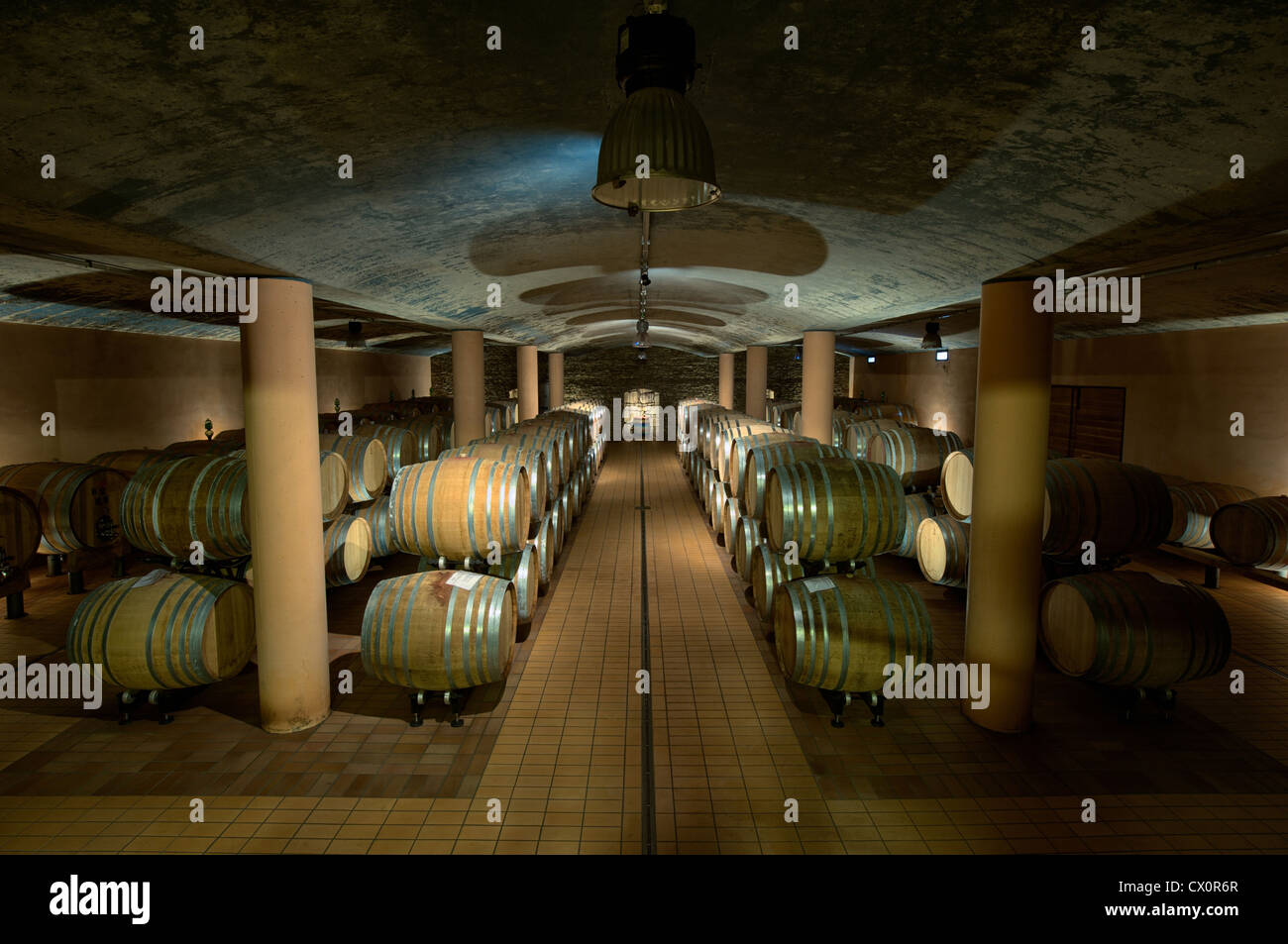 Beautiful Italian wine cellar Stock Photo Alamy