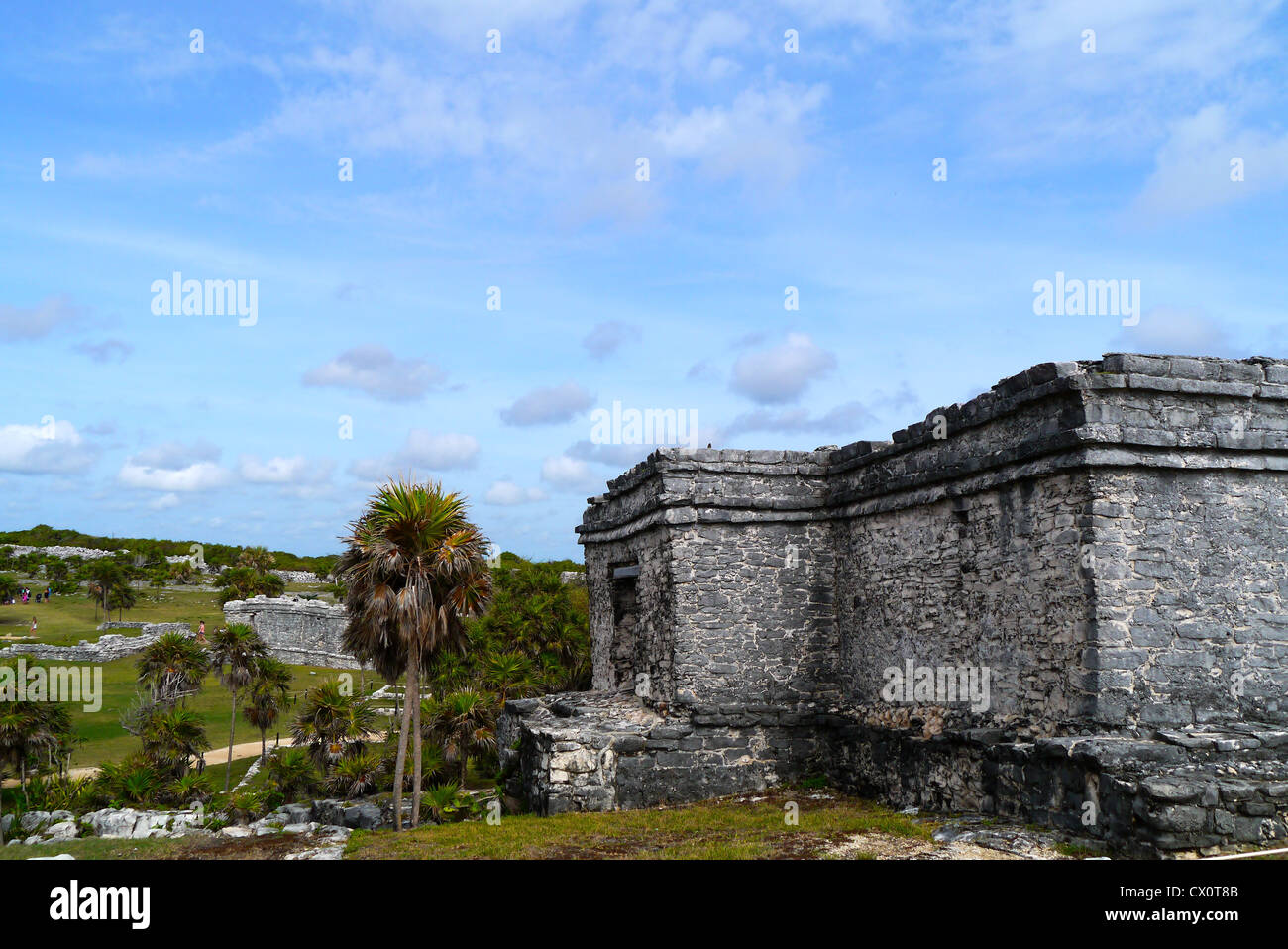 Tulum Mayan Ruins, Quintana Roo, Mexico Stock Photo