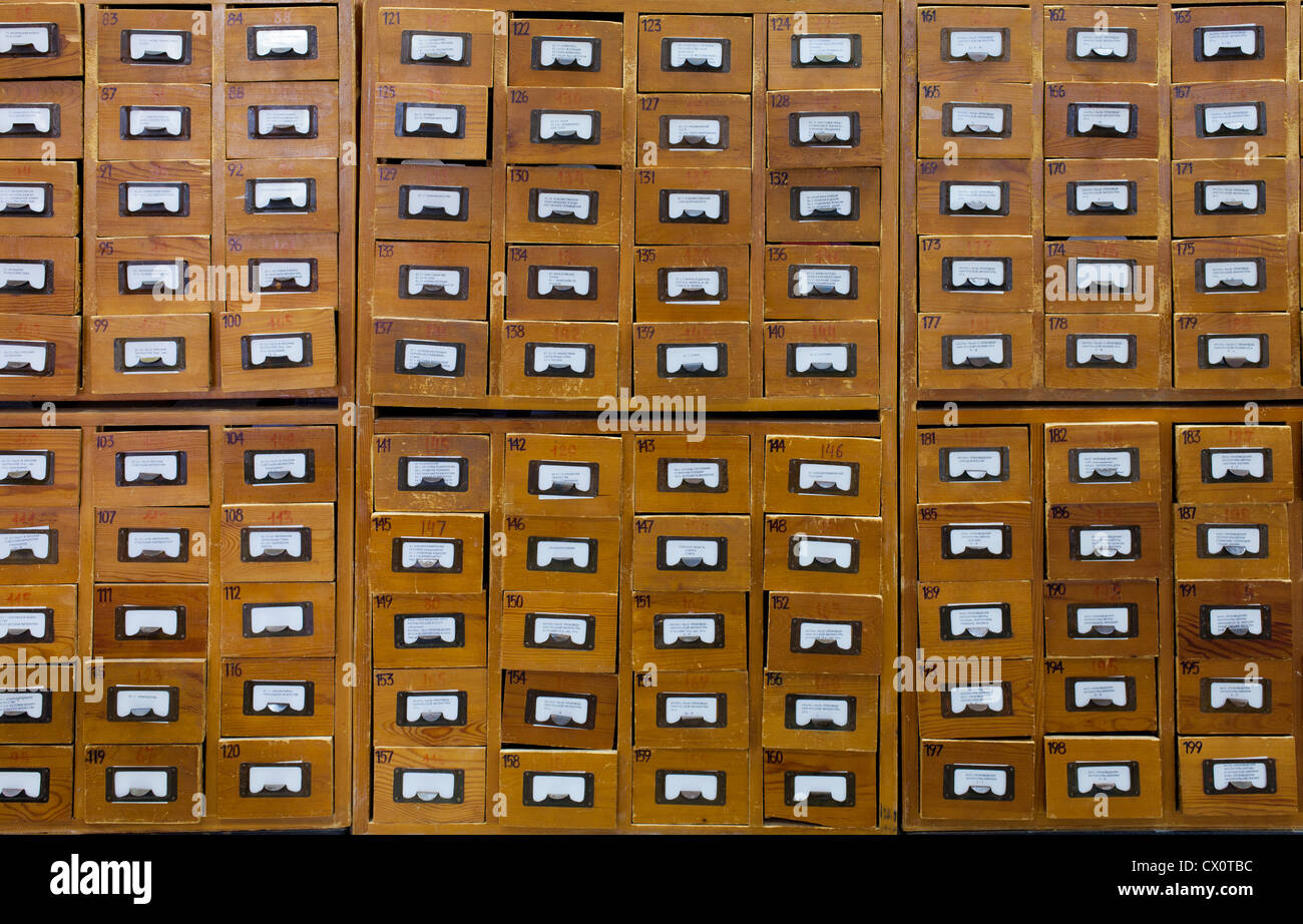 Catalogue card hires stock photography and images Alamy