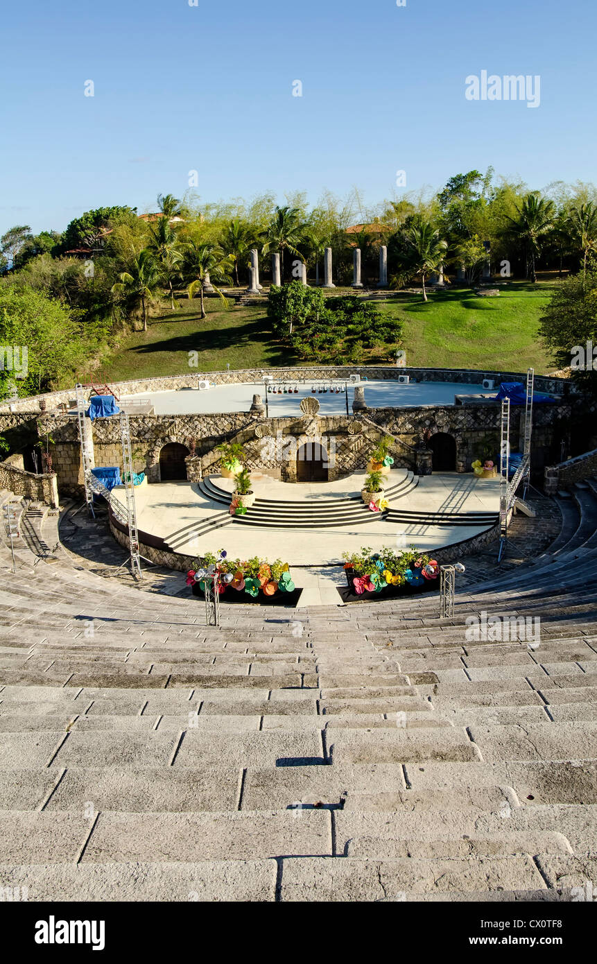 Altos de Chavon amphitheater tourist attraction at Casa de Campo, La Romana, Dominican Republic Stock Photo
