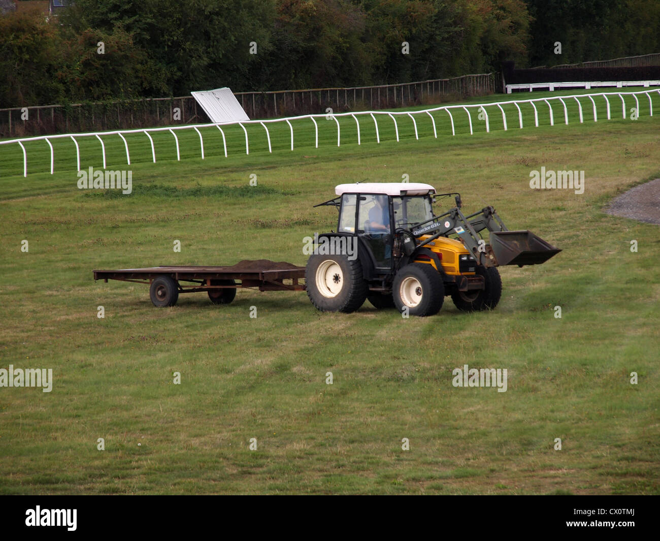 tractor, race track Stock Photo Alamy