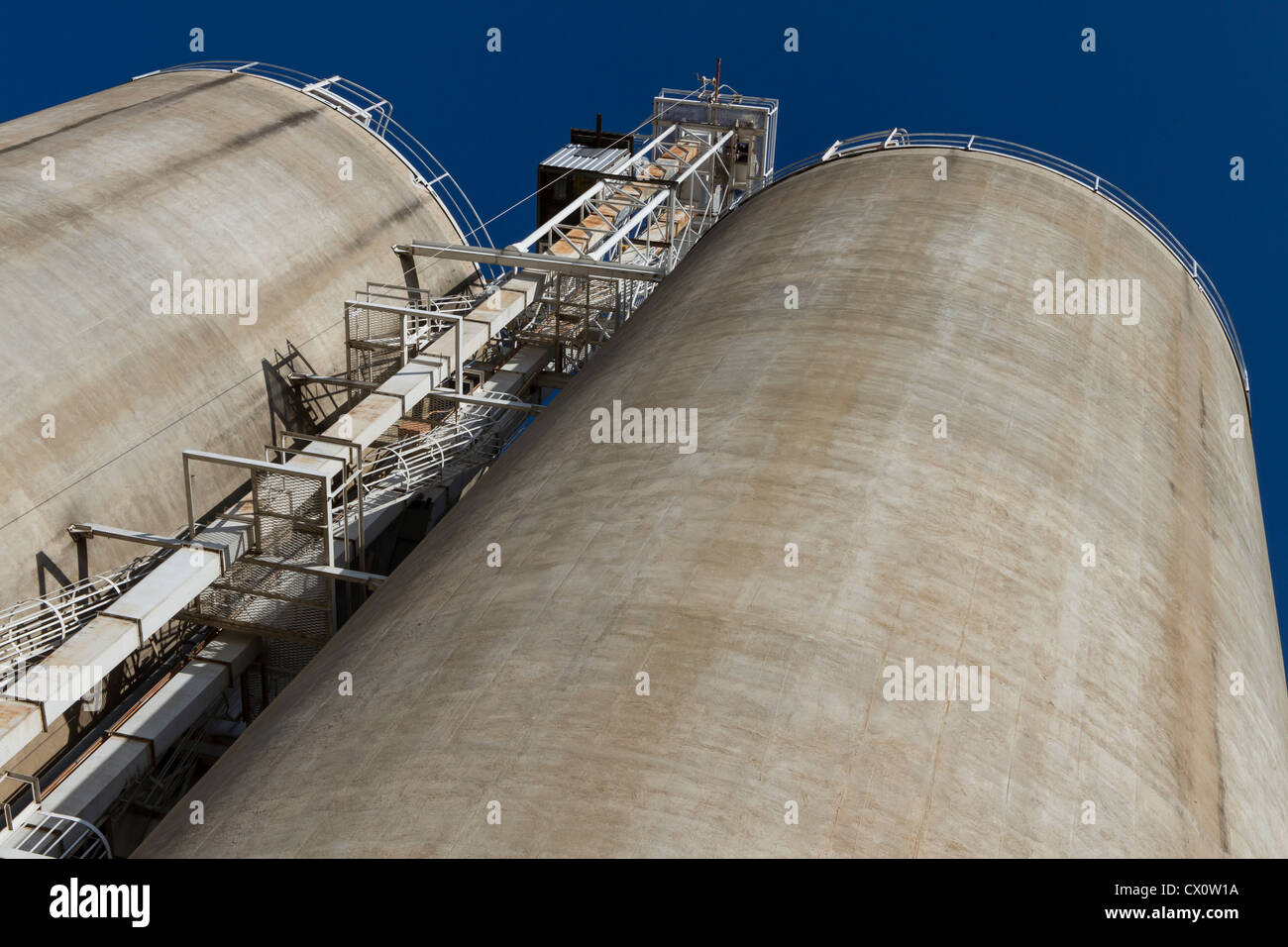 Grain silos in Outback, NSW, Australia Stock Photo Alamy