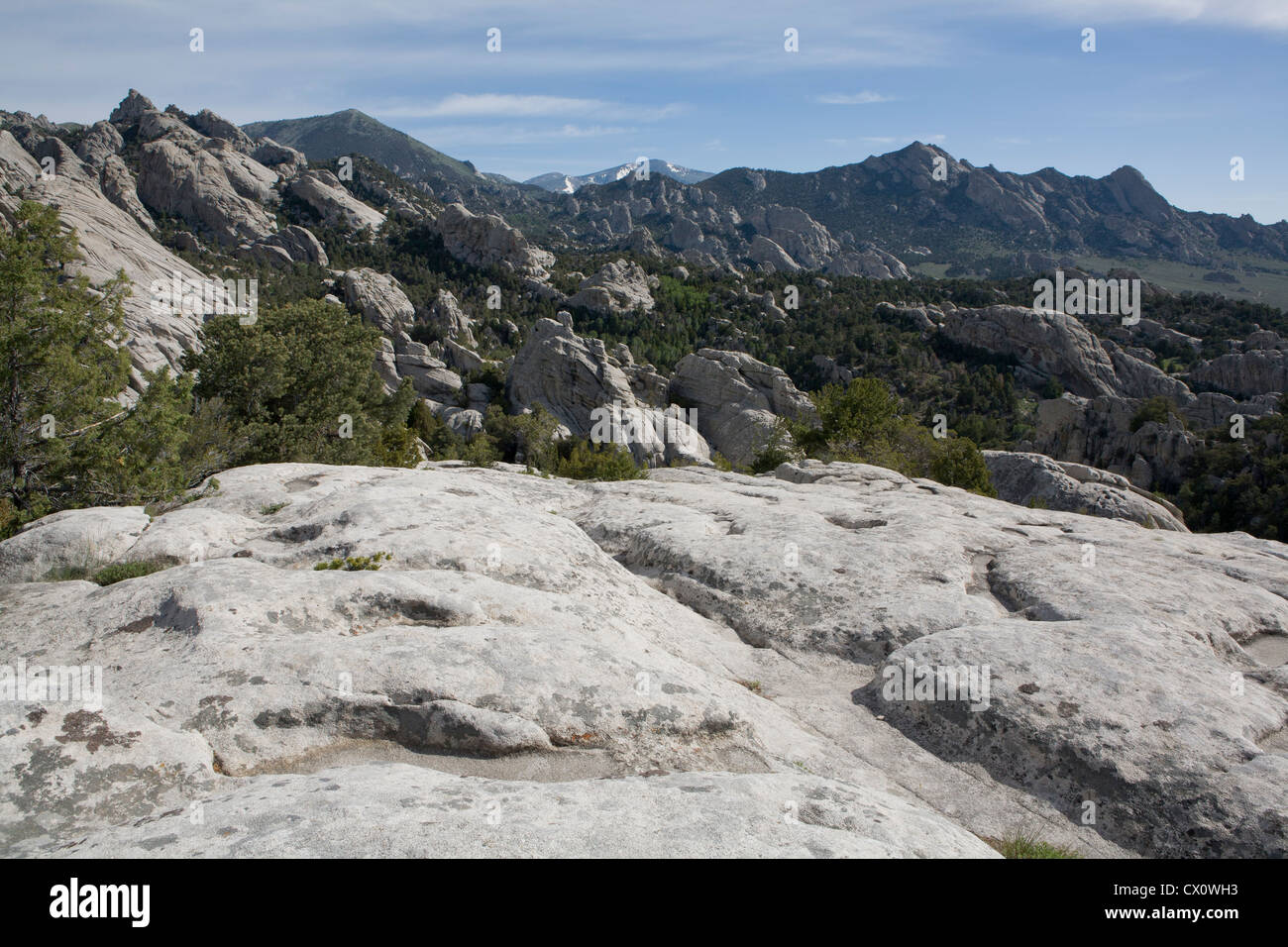 Rocks and more rocks, City of Rocks National Reserve, Almo, ID. Stock Photo
