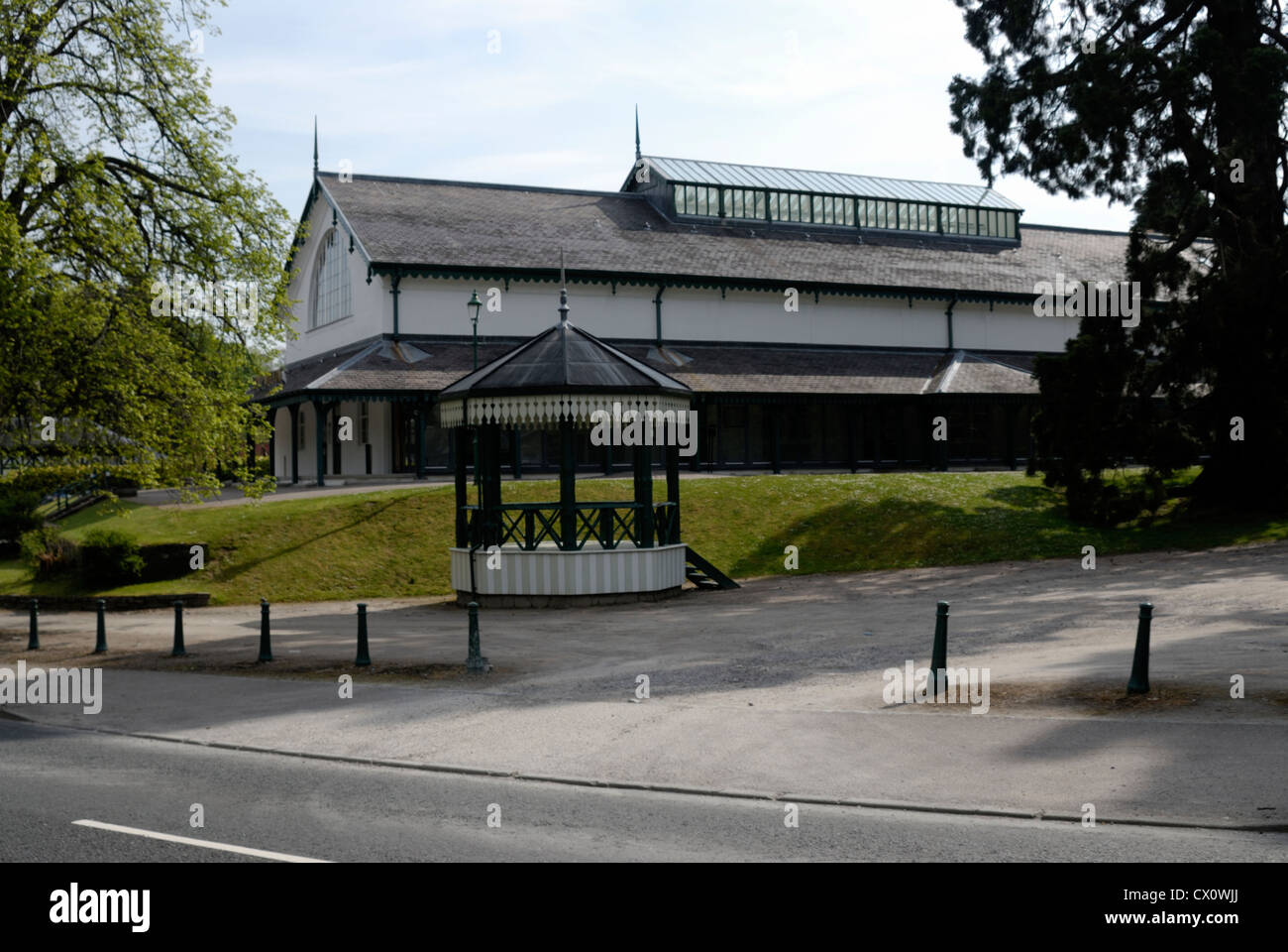 Victorian Pavilion and band stand,Town Center, Strathpeffer,Scotland, Stock Photo