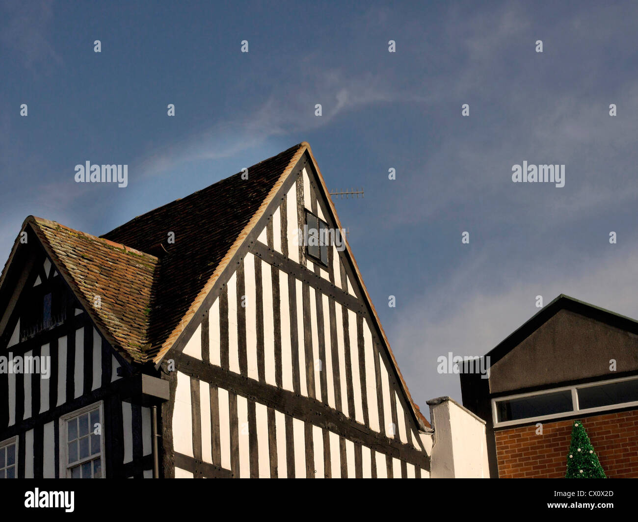stratford upon avon, old, buildings, town, centre, warwickshire ...