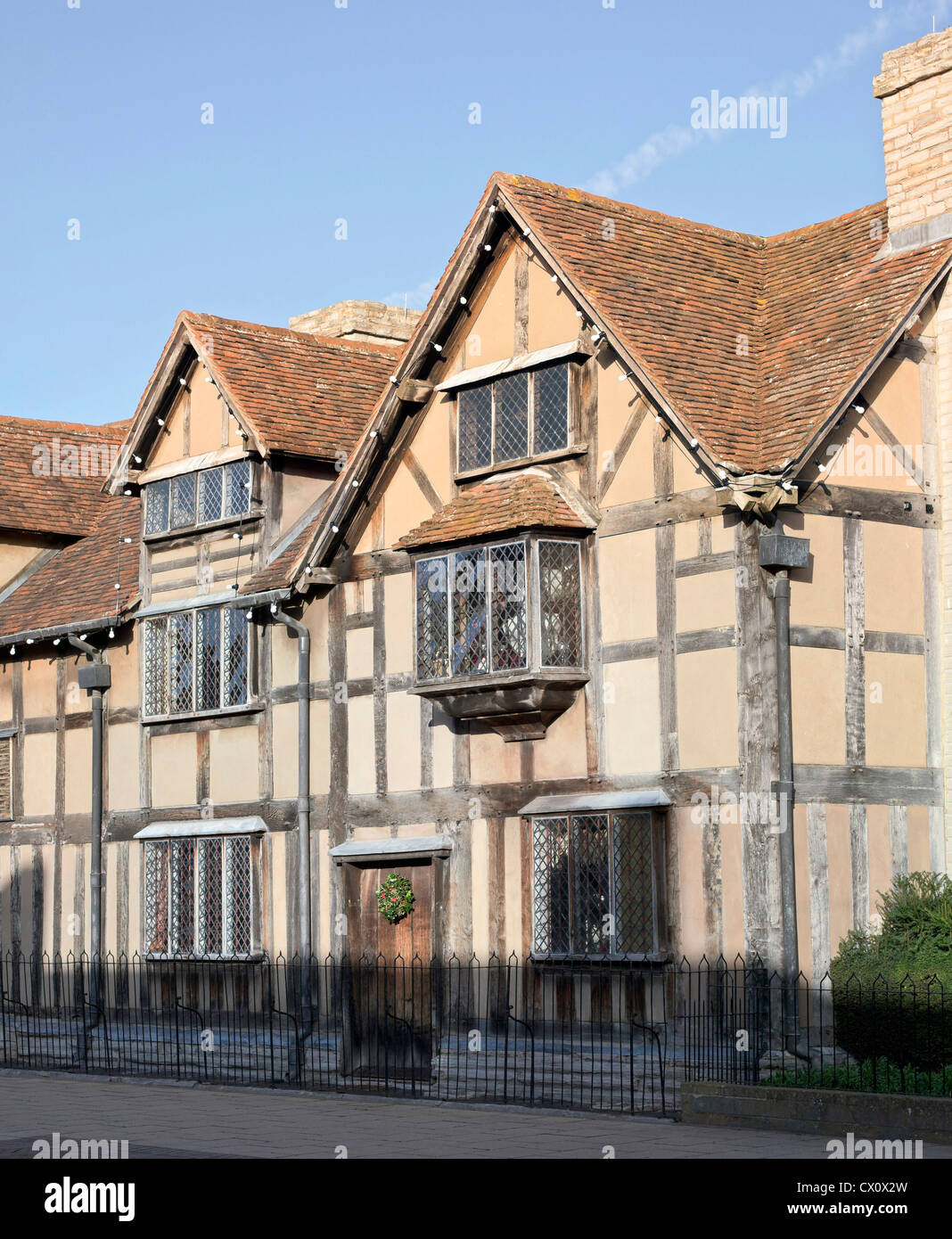 stratford upon avon, old, buildings, town, centre, warwickshire
