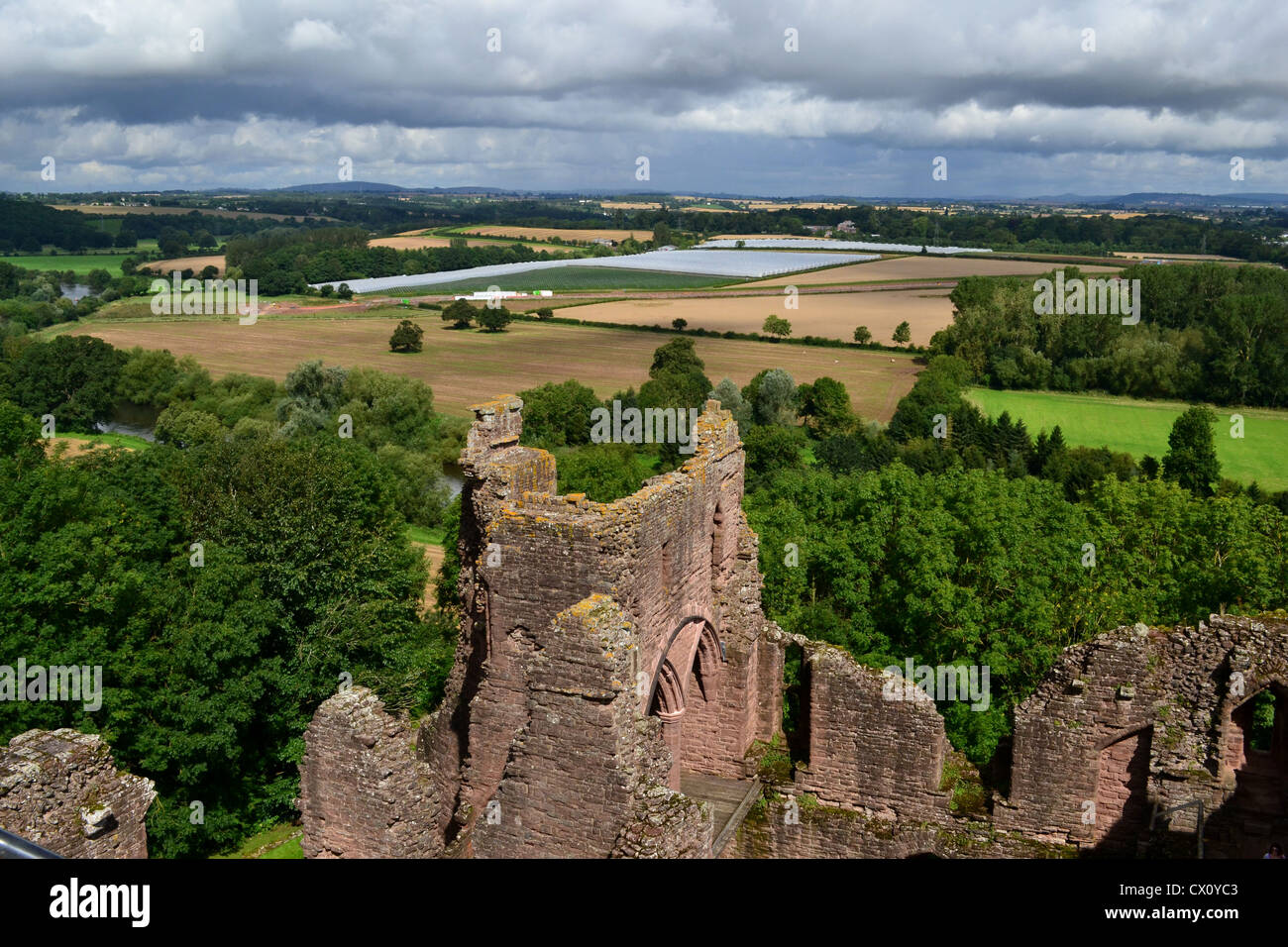 Goodrich Castle, Herefordshire Stock Photo Alamy