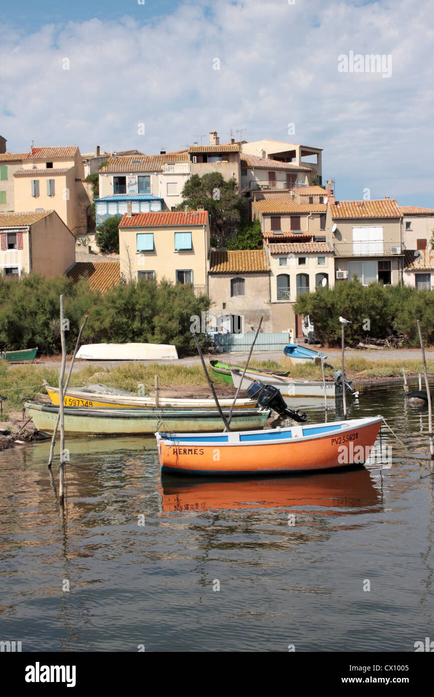 The village of Bages Languedoc-Roussillon France Stock Photo