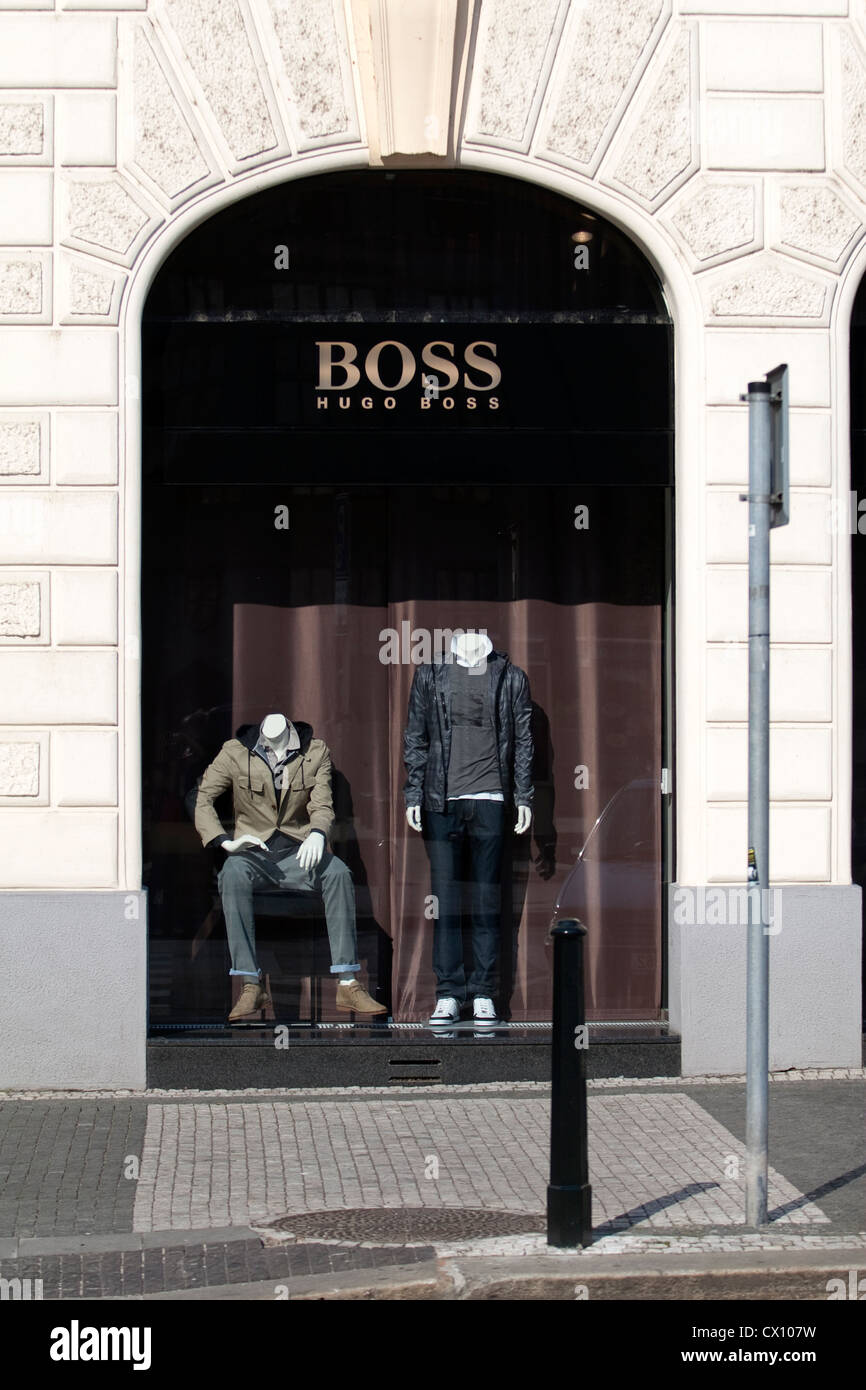 Hugo Boss in Parizska Street in Prague, Czech Republic on May 23, 2012.  (CTK Photo/Krystof Kriz Stock Photo - Alamy