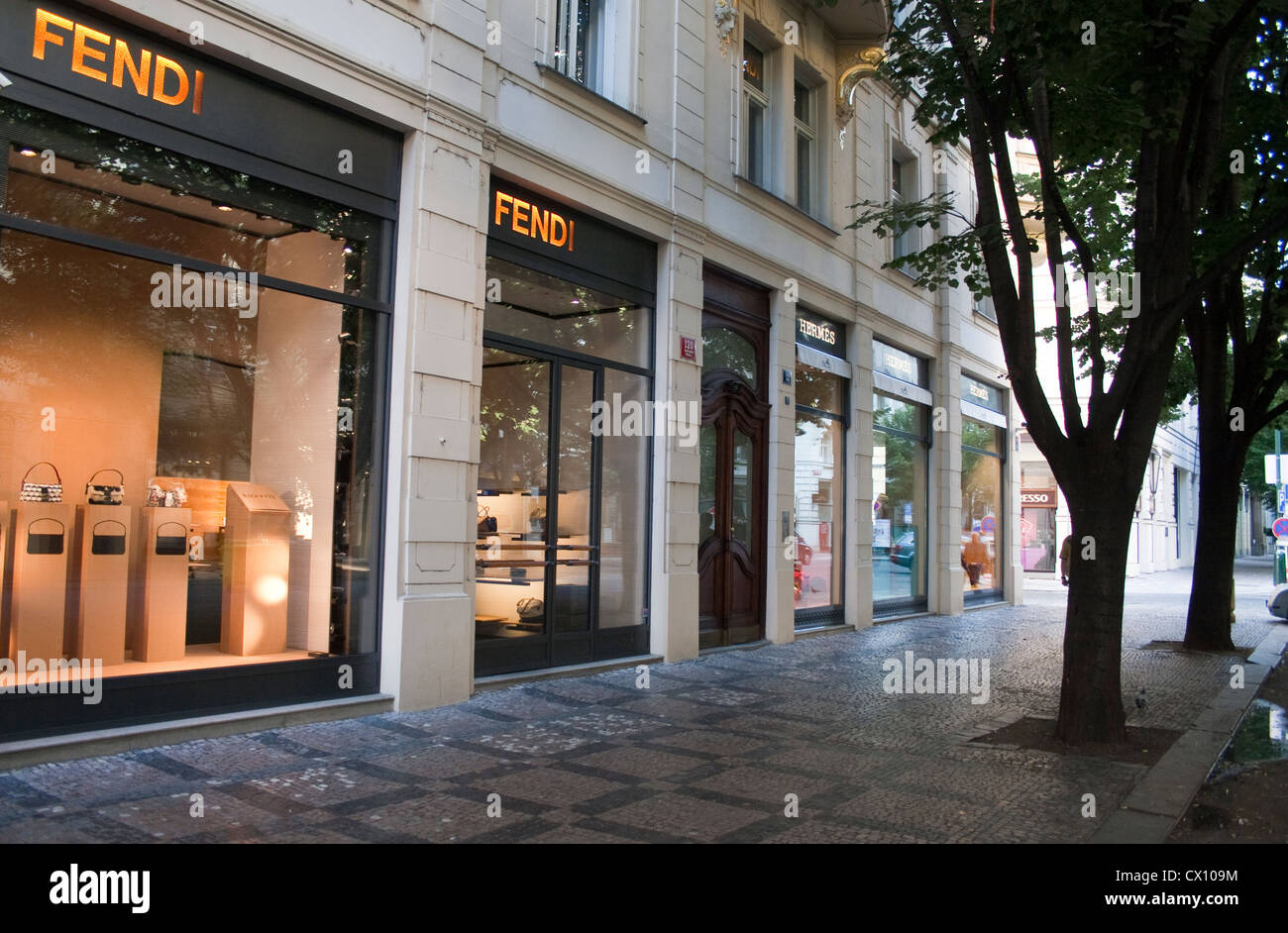 Fendi Hermes stores in Parizska Street in Prague Czech Republic on Stock  Photo - Alamy