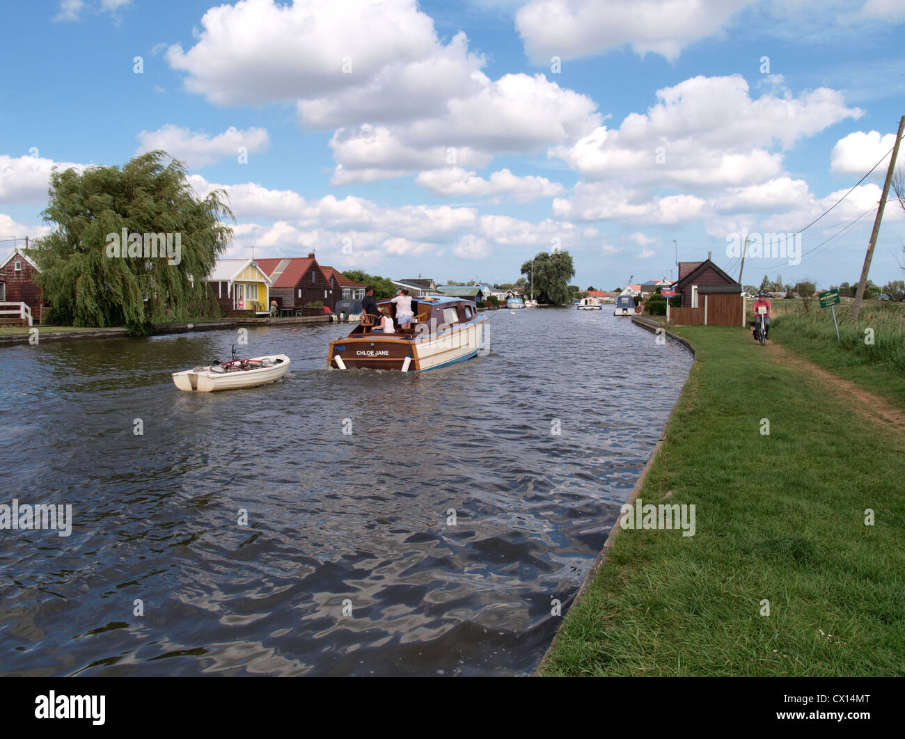 River Thurne, Norfolk Broads, UK Stock Photo