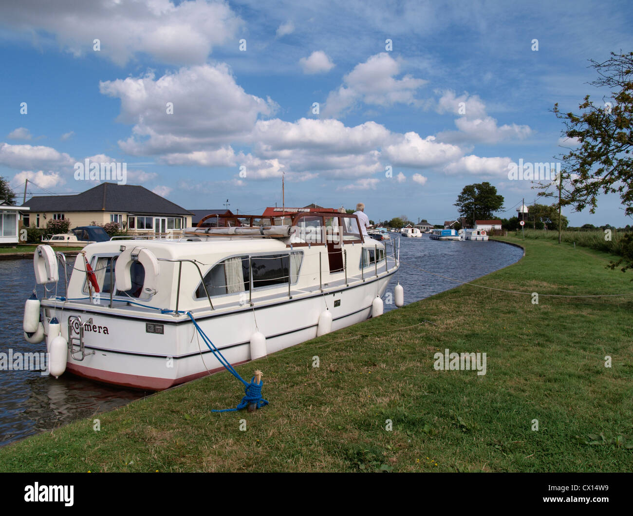 River Thurne, The Norfolk Broads, UK Stock Photo