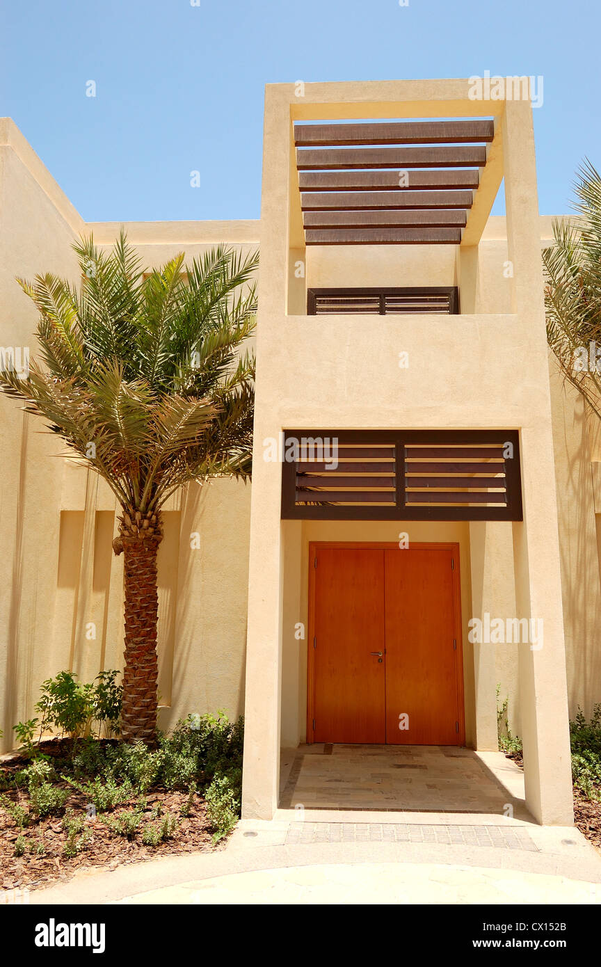 The Arabic style modern villa at luxury hotel, Abu Dhabi, UAE Stock Photo