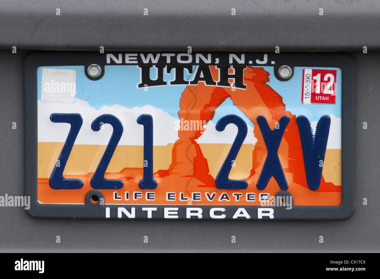 United States of America, Utah license plate Stock Photo Alamy