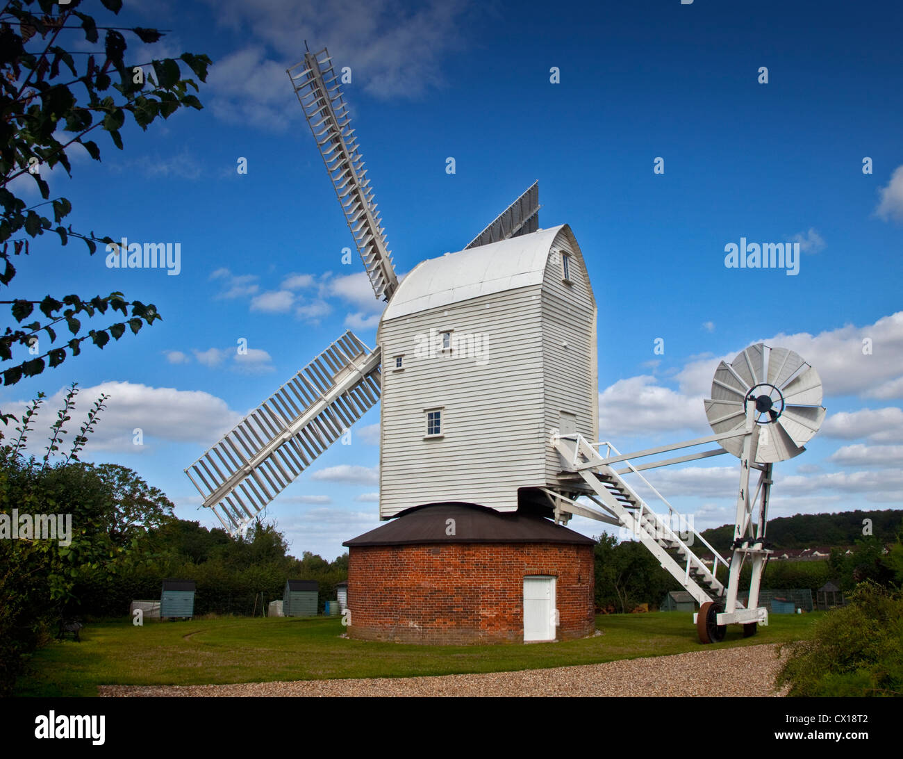 Stanton Post Mill (Windmill), Stanton, Suffolk, England Stock Photo Alamy