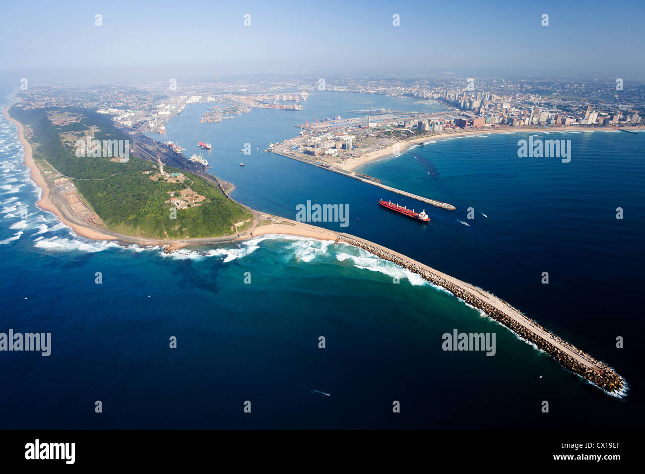 overall aerial view of Durban, south africa Stock Photo Alamy