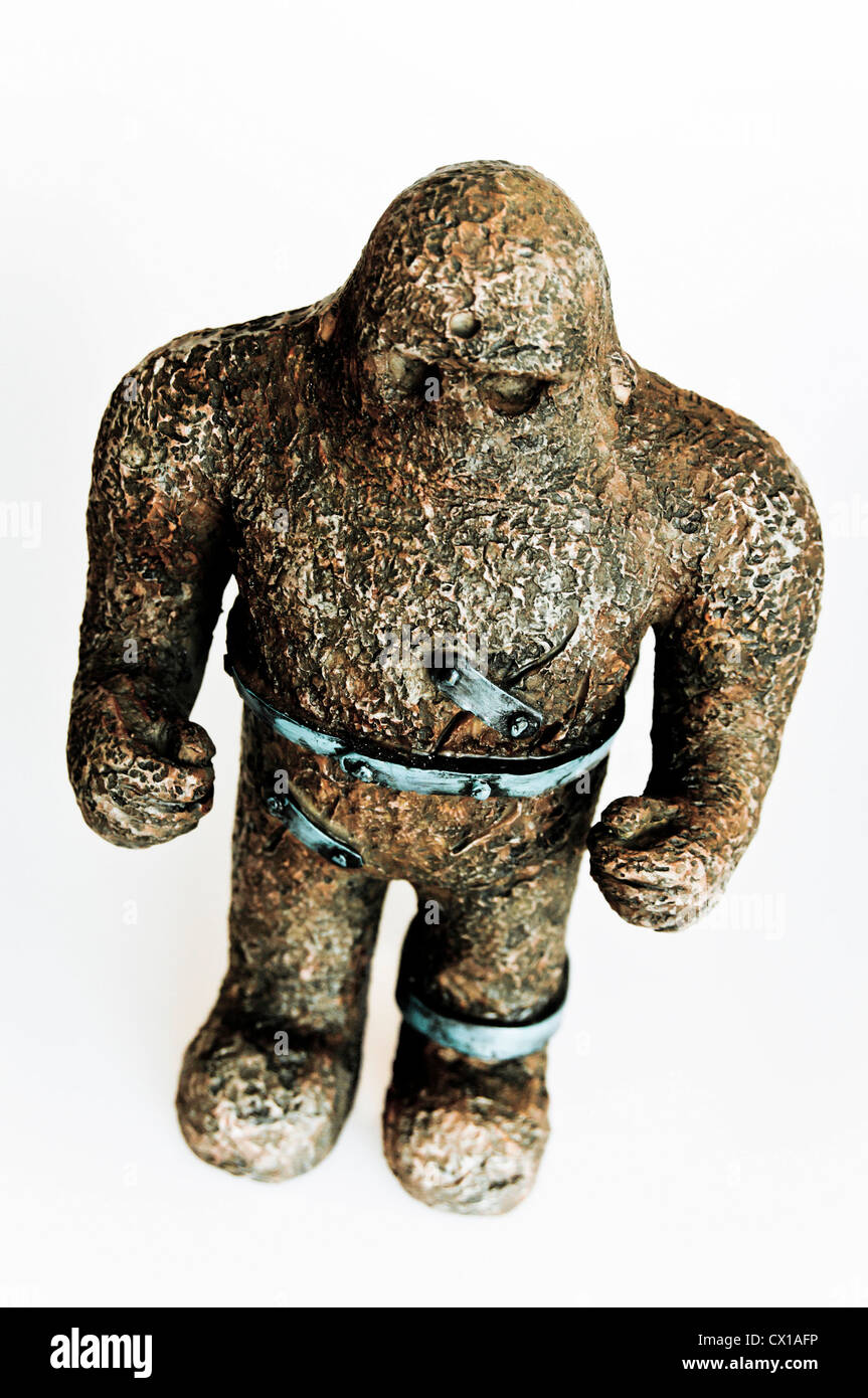 statuette of a Golem Hebrew mythical figure Stock Photo